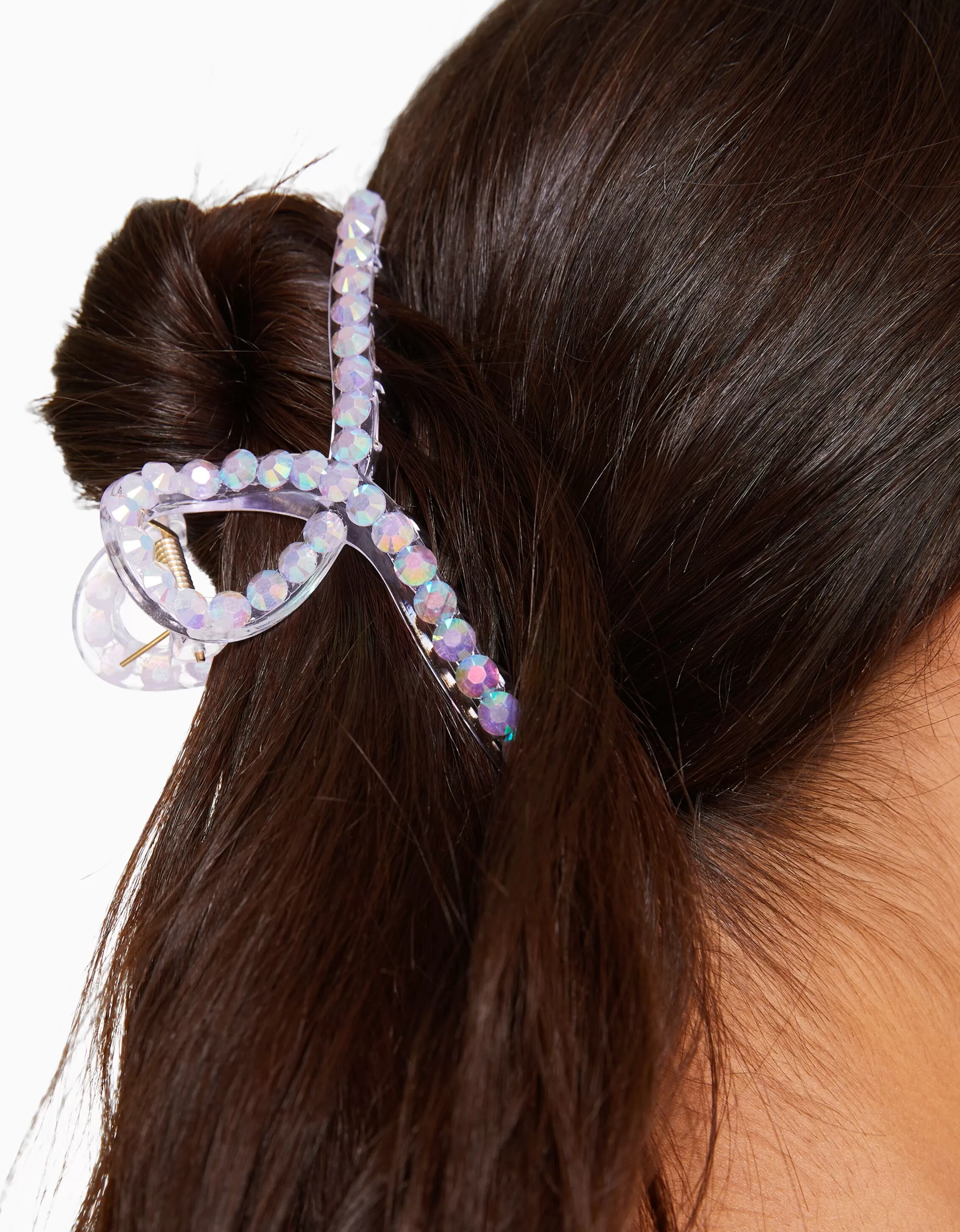 BERSHKA Accessoires cheveux*Barrette transparente Violet