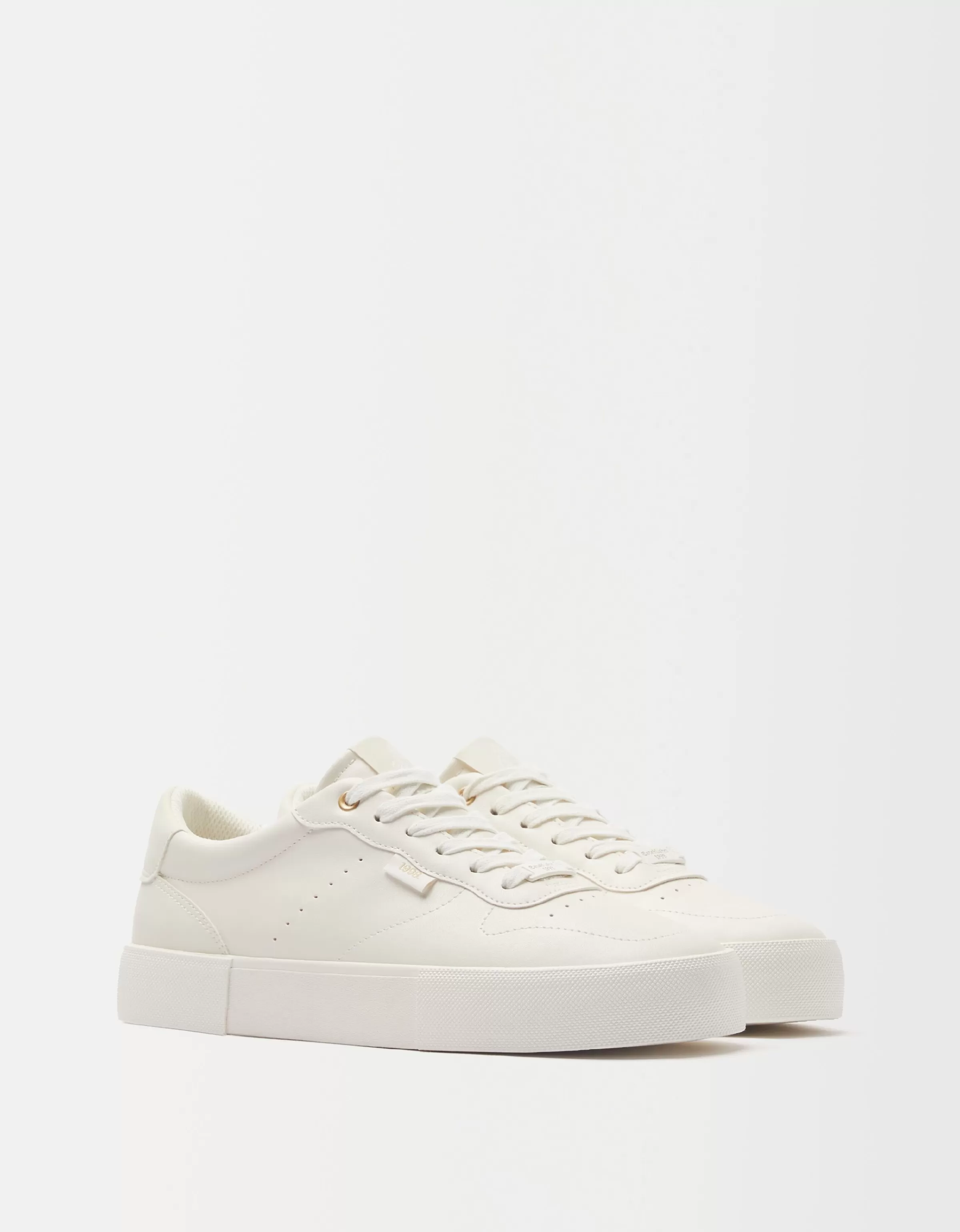 BERSHKA Chaussures*Baskets basiques homme Blanc