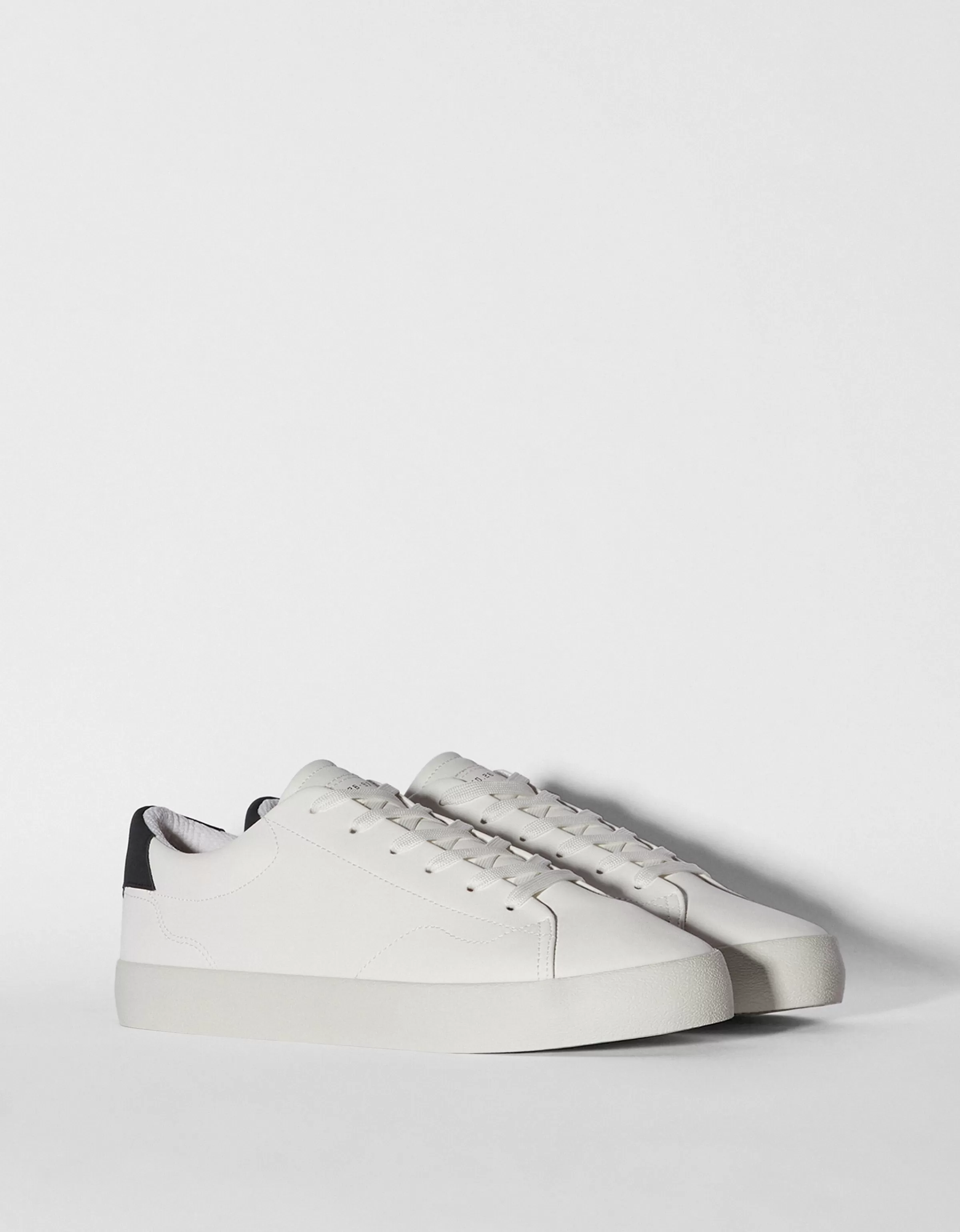 BERSHKA #bershkastyle*Baskets bi-matière homme Blanc