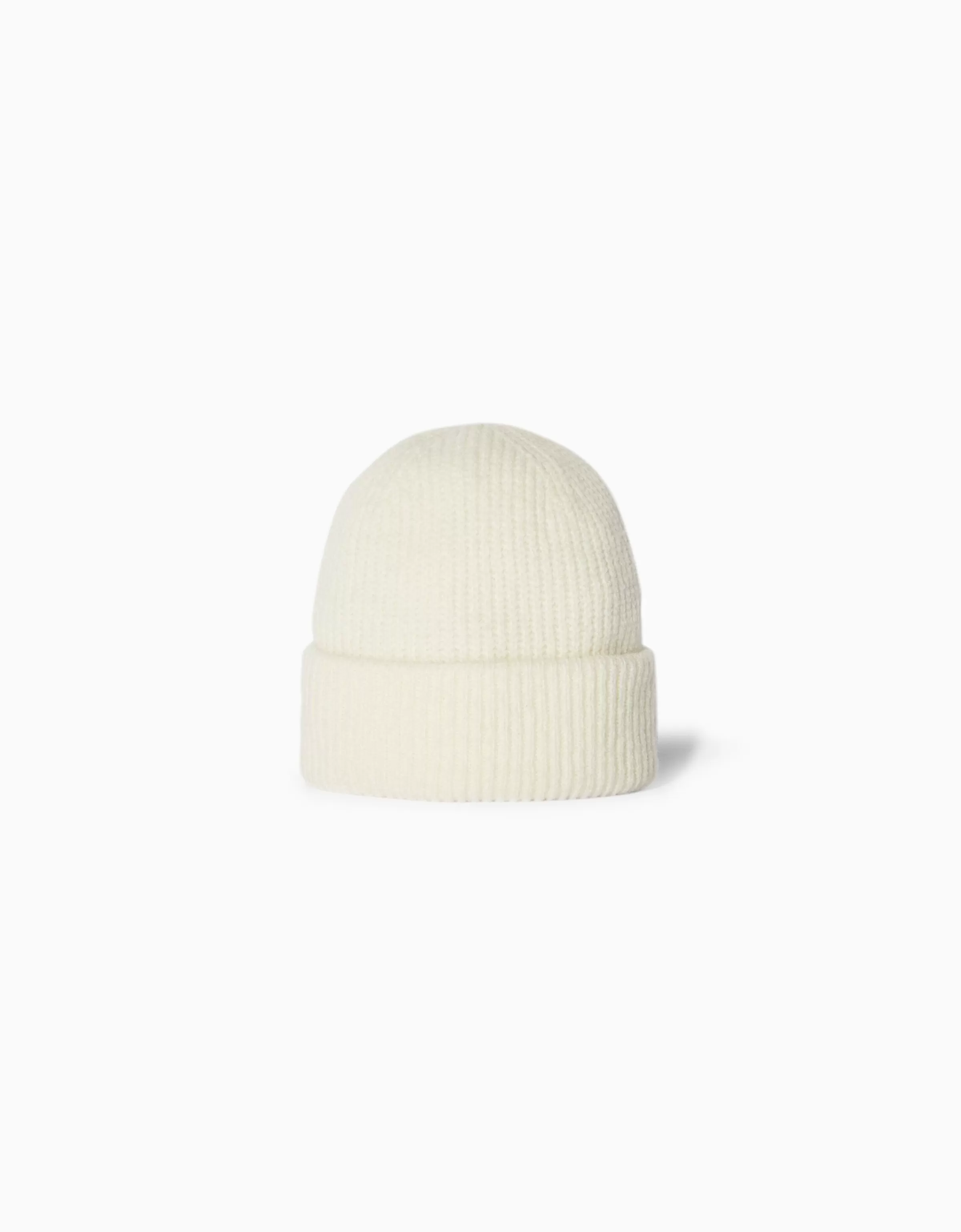 BERSHKA Join Life*Bonnet maille bord-côte Vert