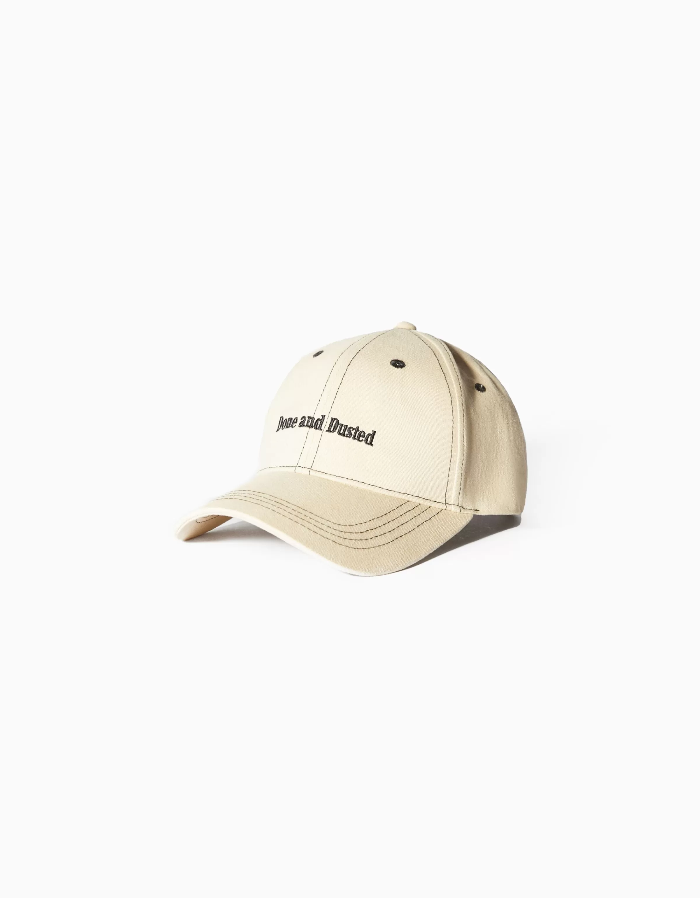 BERSHKA Tout voir*Casquette brodée Sable