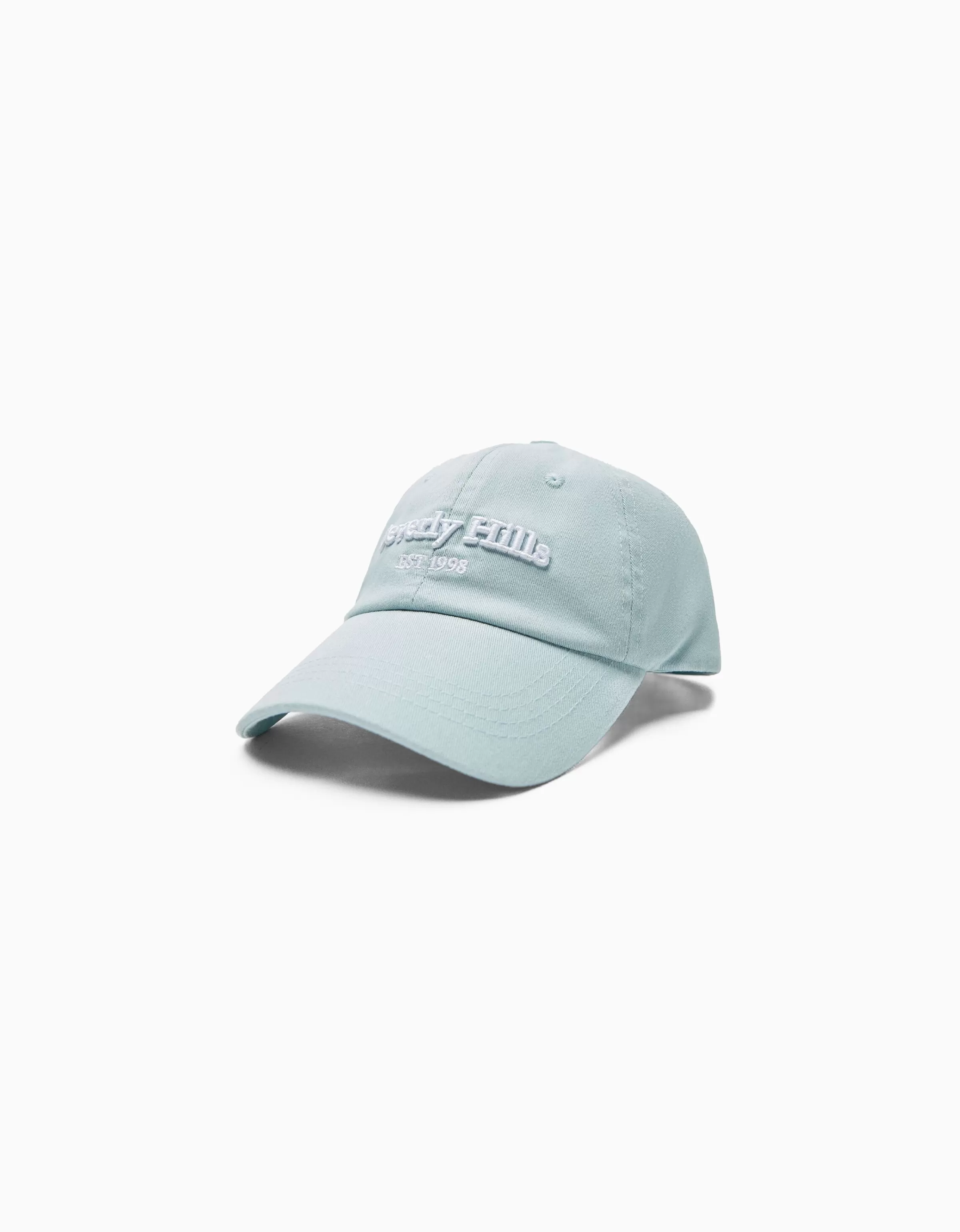 BERSHKA Survêtement*Casquette message Bleu lavé