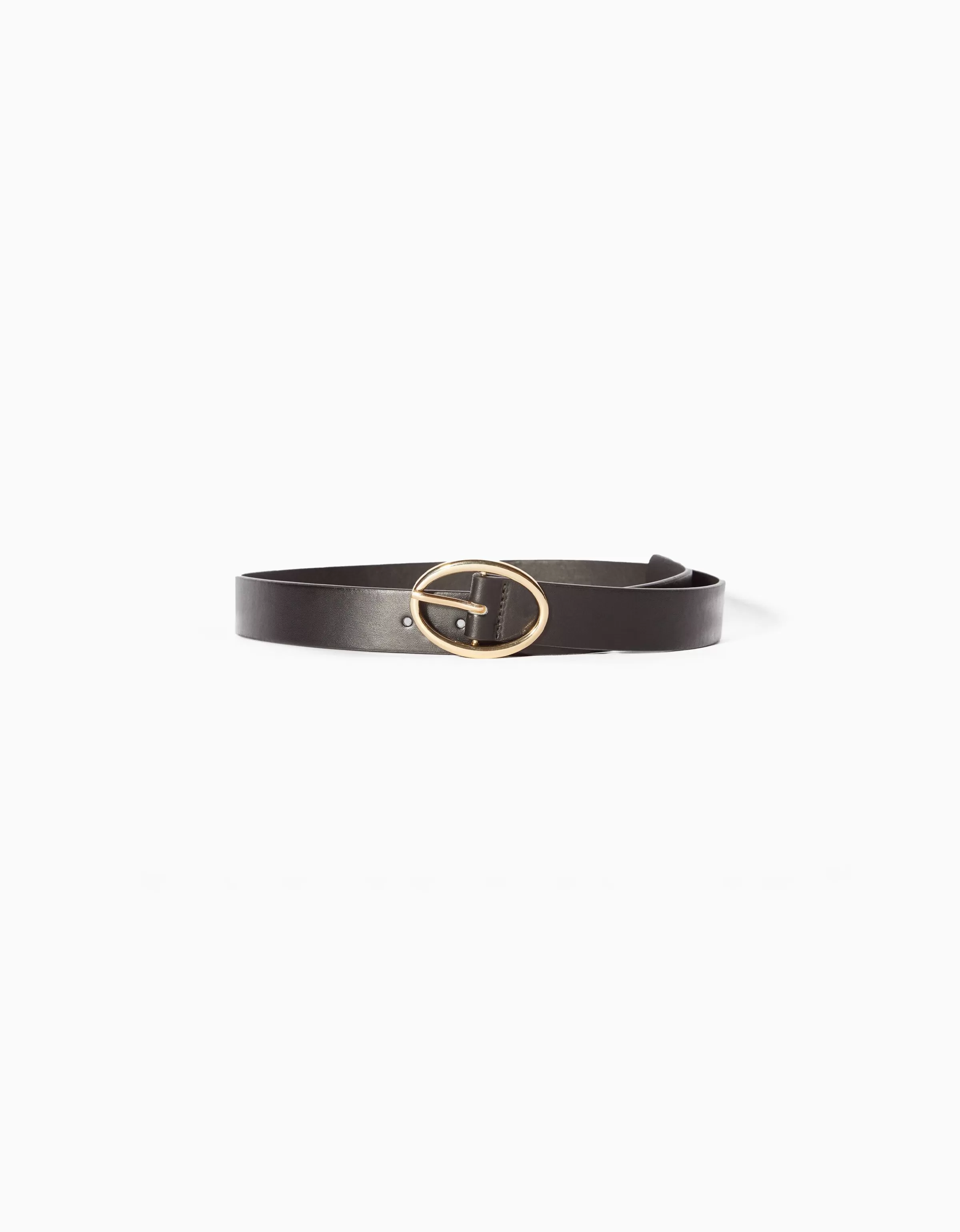 BERSHKA Ceintures*Ceinture unie similicuir Noir