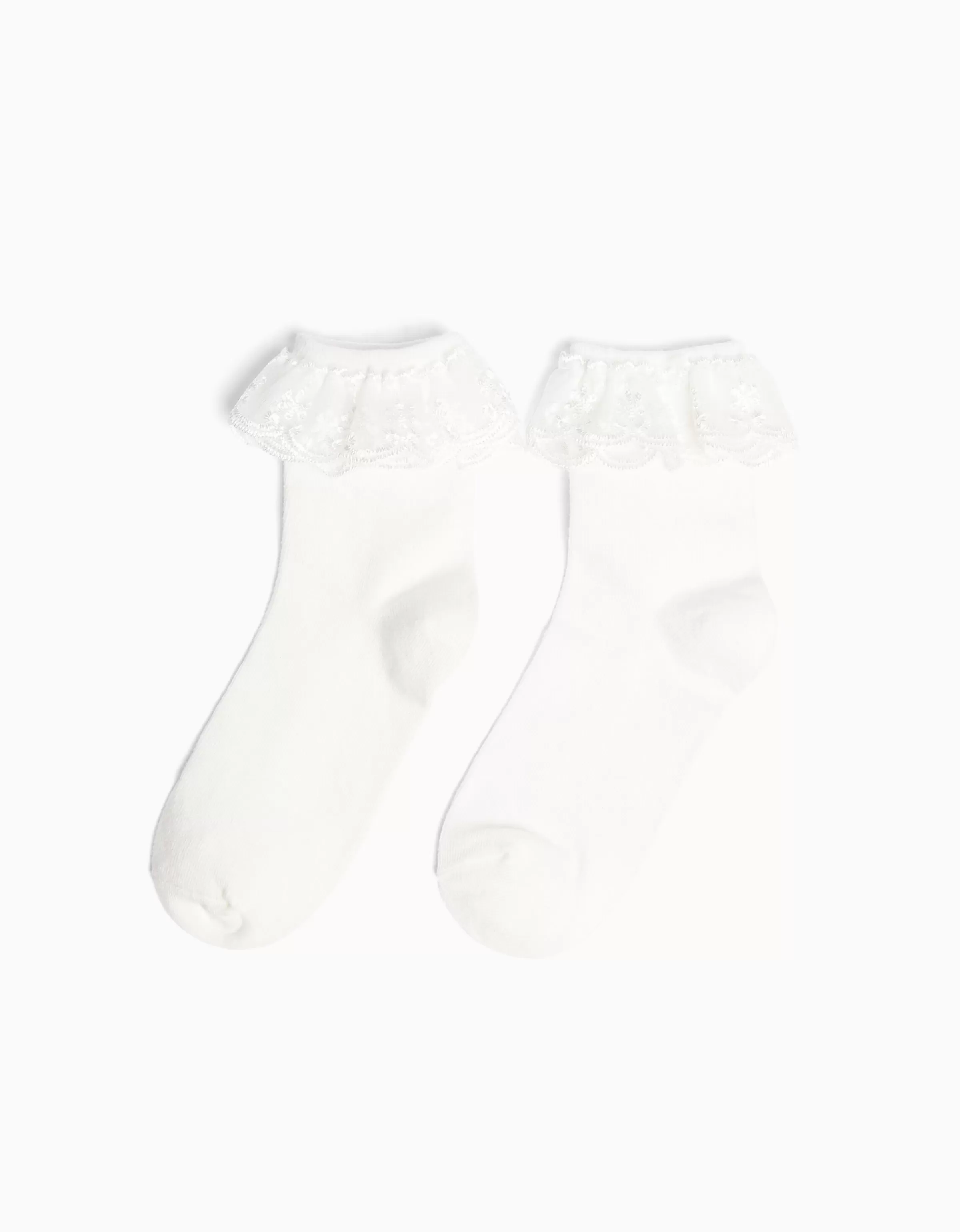 BERSHKA Chaussettes*Chaussettes volants Blanc