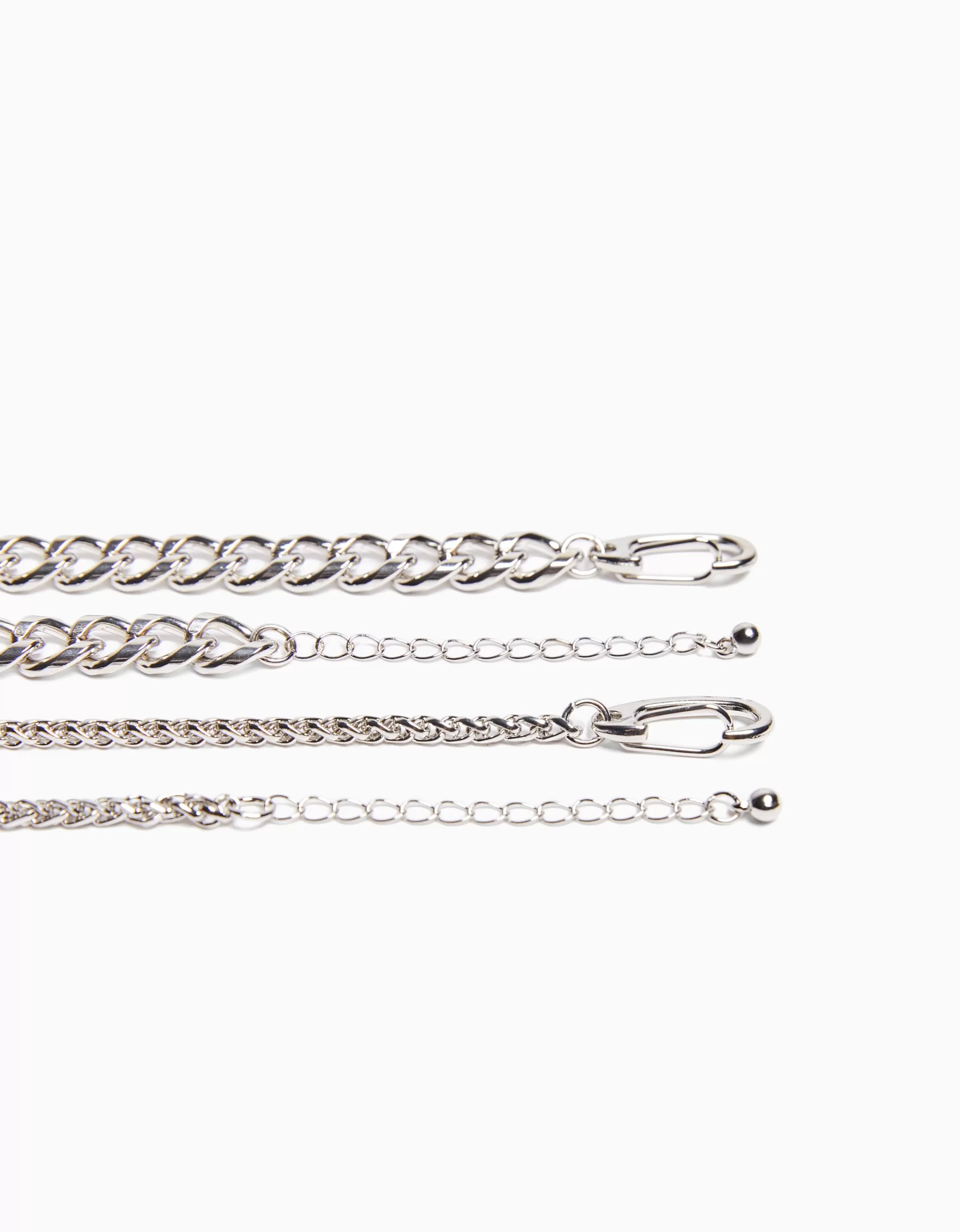 BERSHKA Tout voir*Collier cadenas Argent