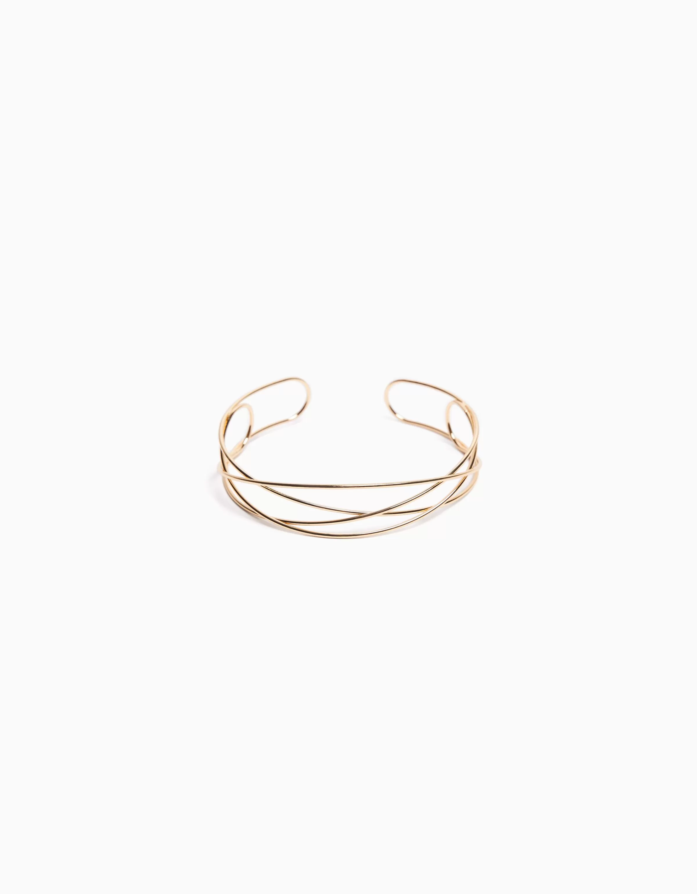 BERSHKA Accessoires*Collier choker tressé Or