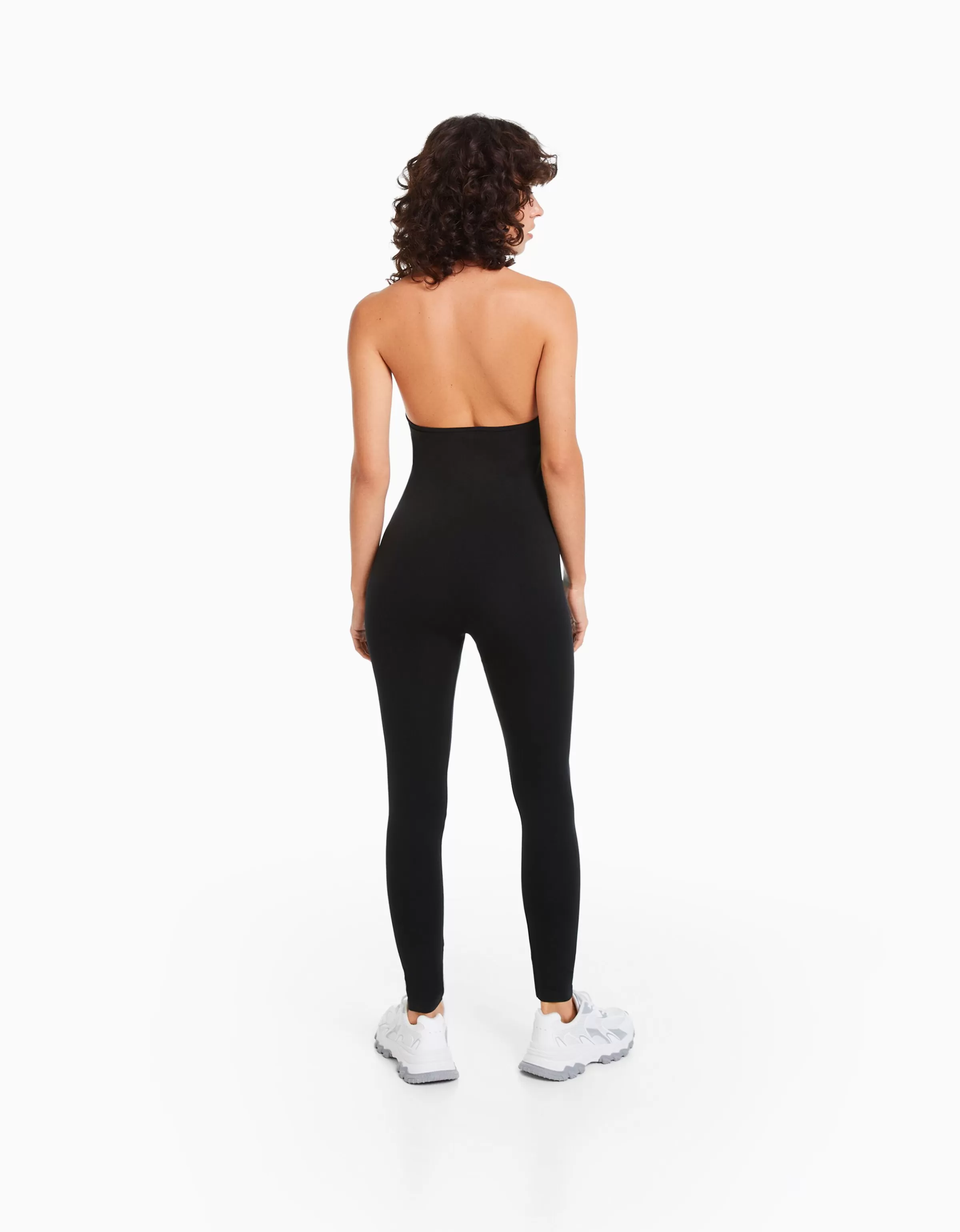 BERSHKA Vêtements*Combi-pantalon seamless Noir