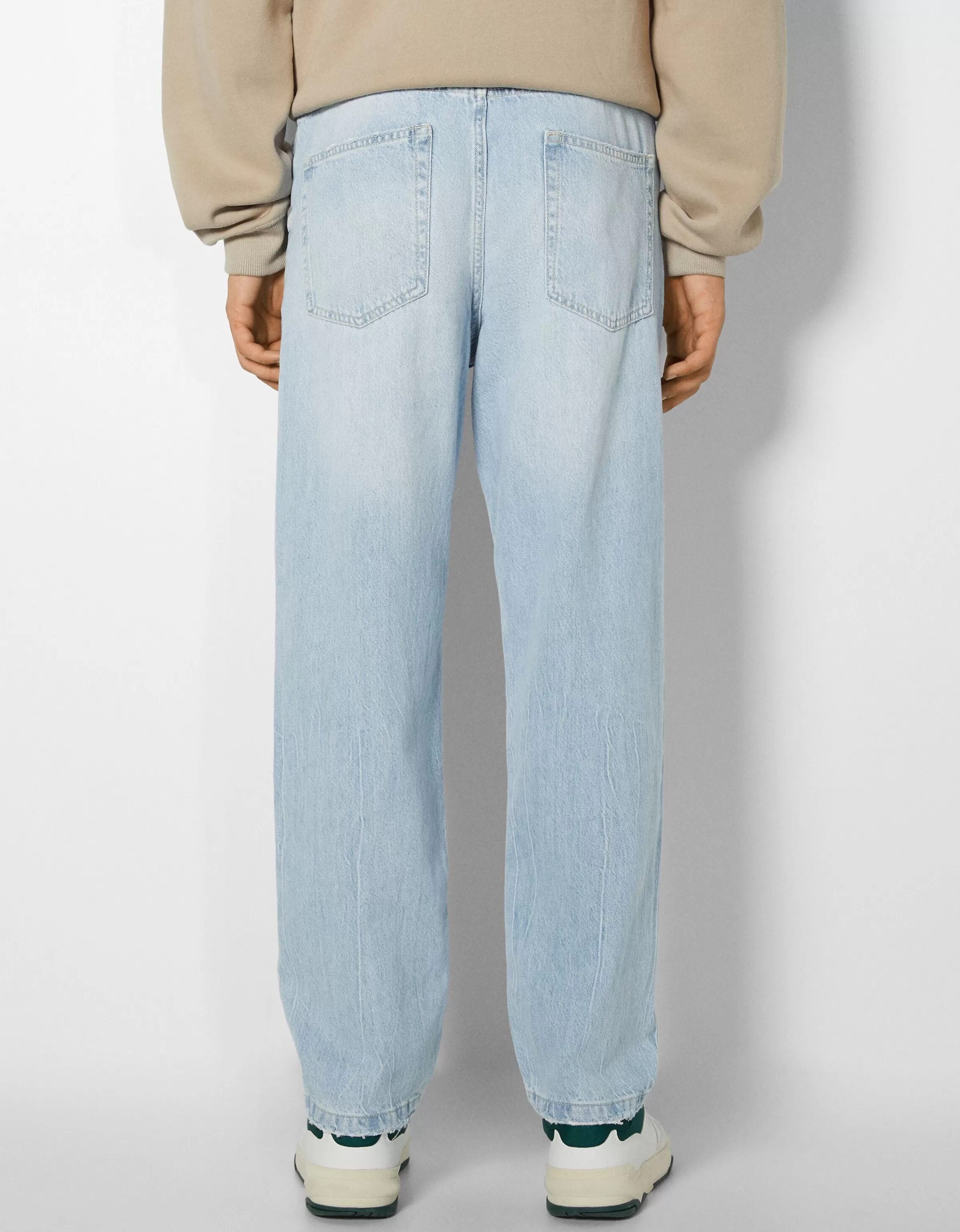 BERSHKA Jeans*Jean 90’s wide Bleu clair