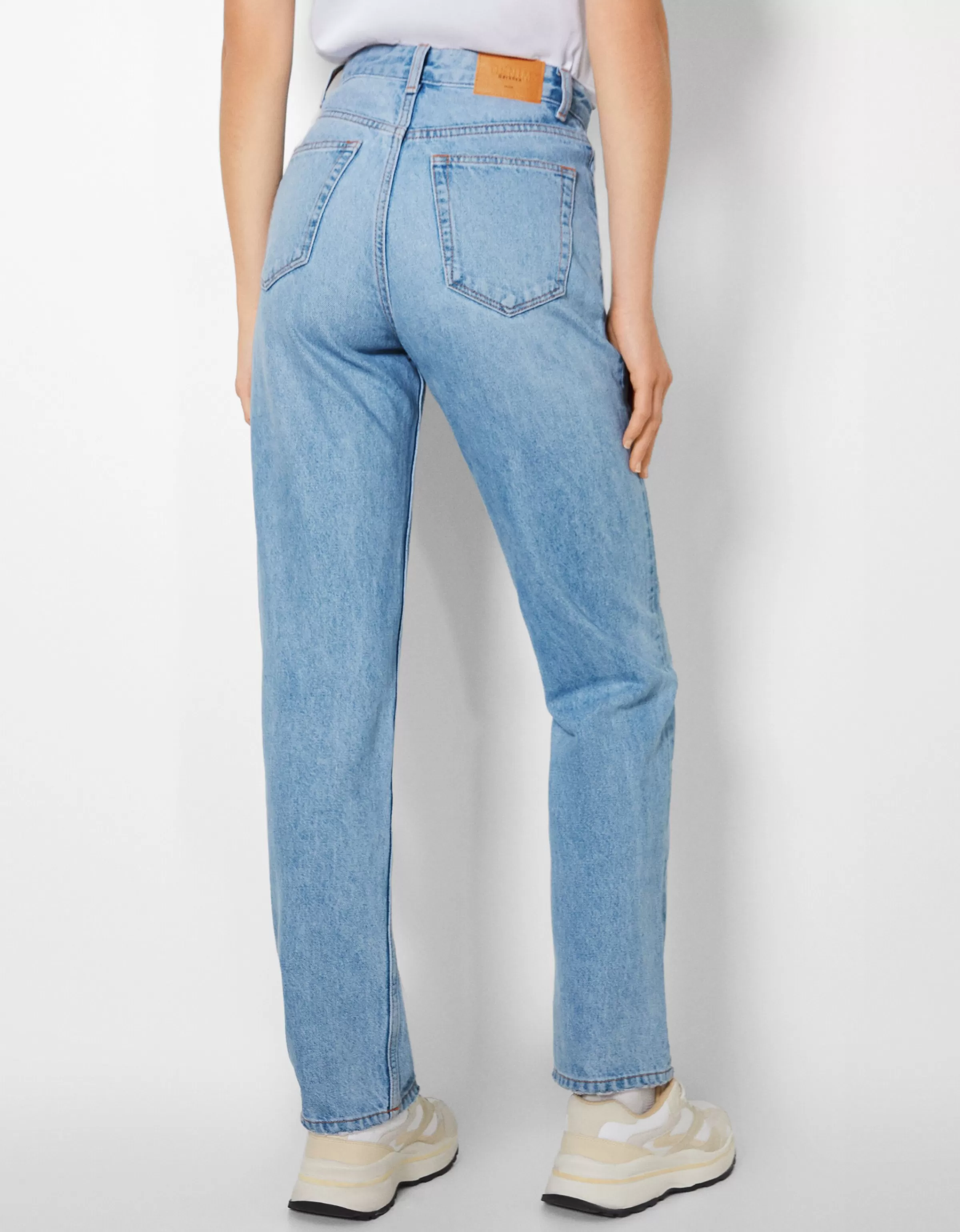 BERSHKA Jeans*Jean straight Bleu