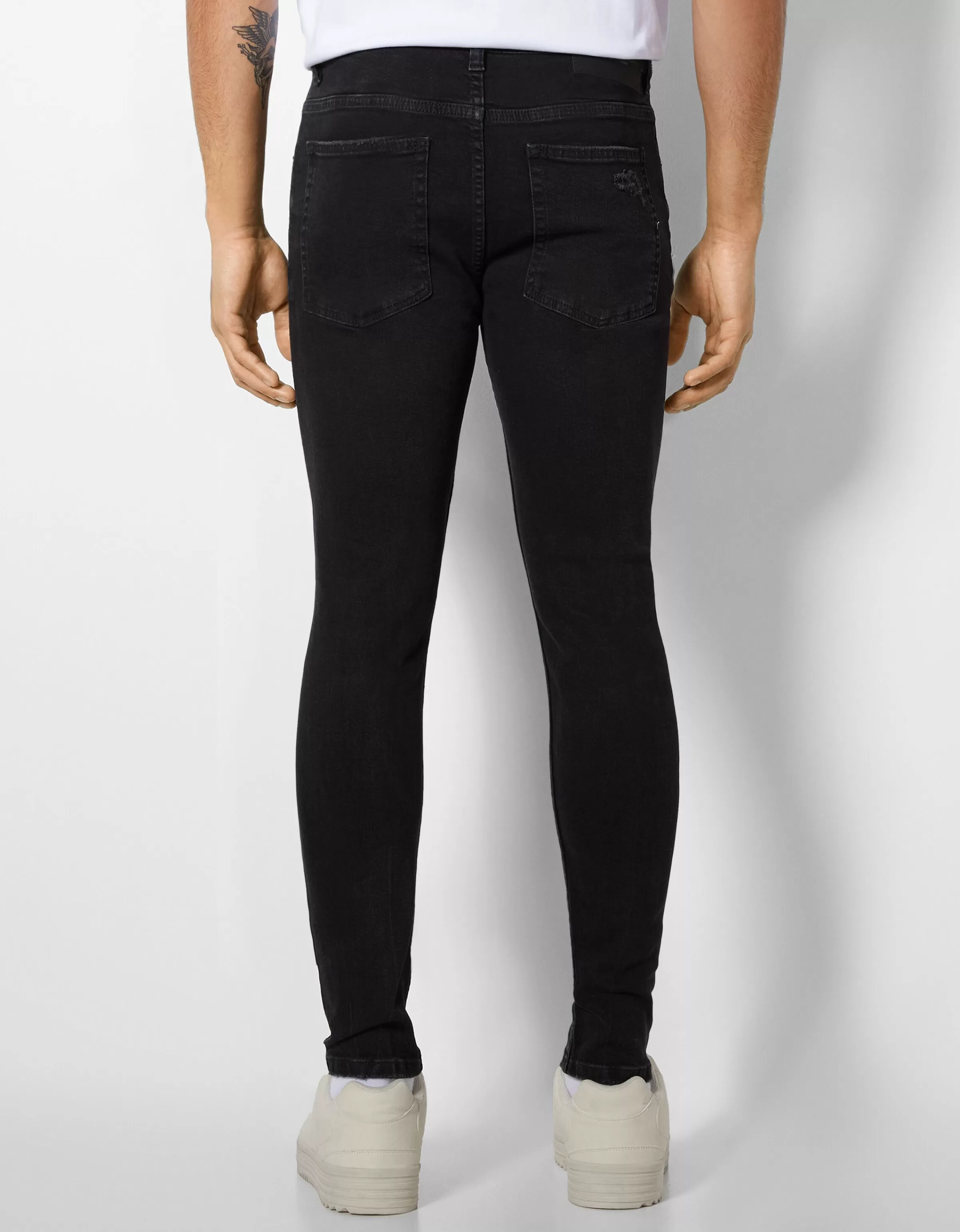 BERSHKA Jeans*Jeans super skinny déchirés Bleu