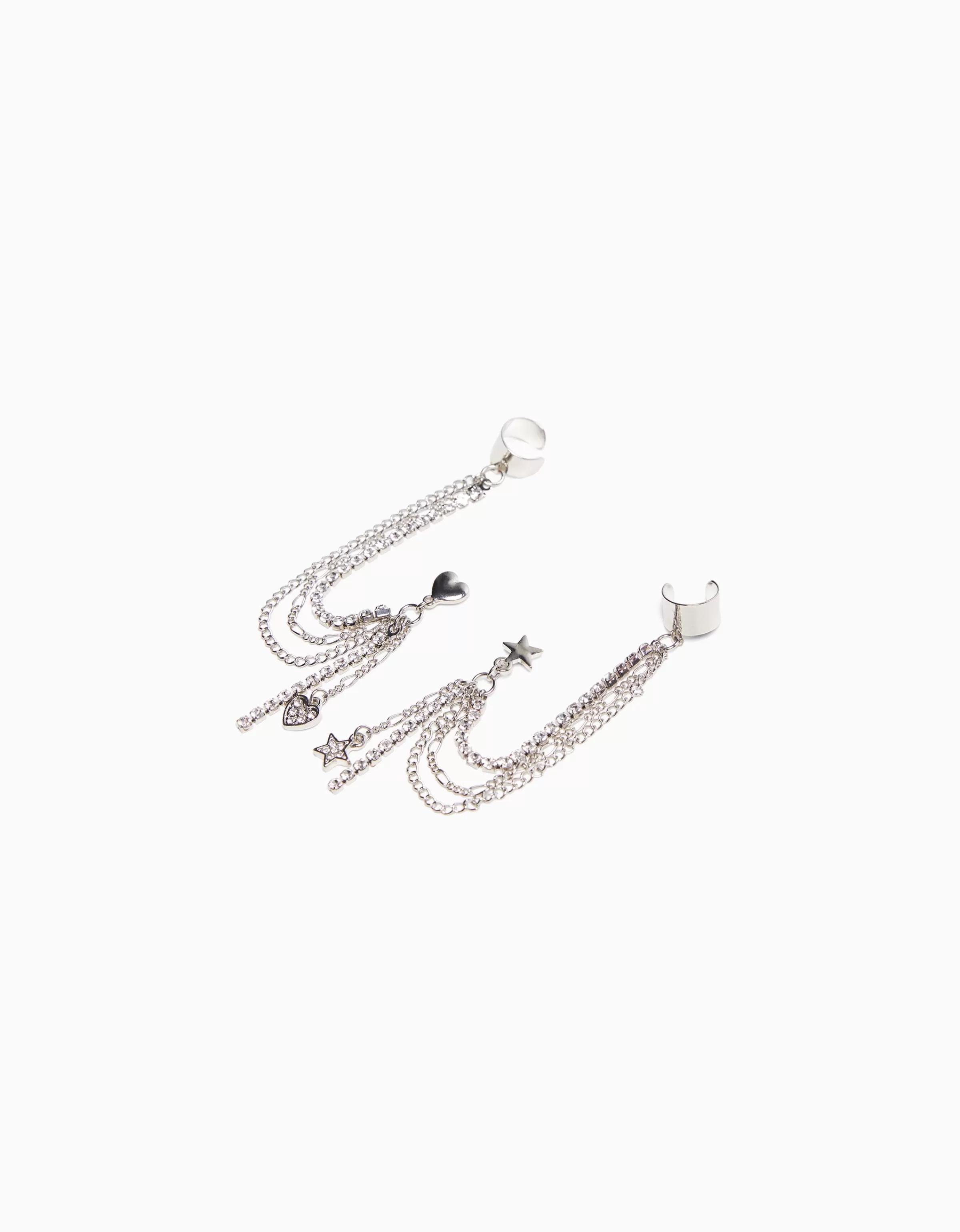 BERSHKA Tout voir*Lot 2 bijoux d’oreilles Argent