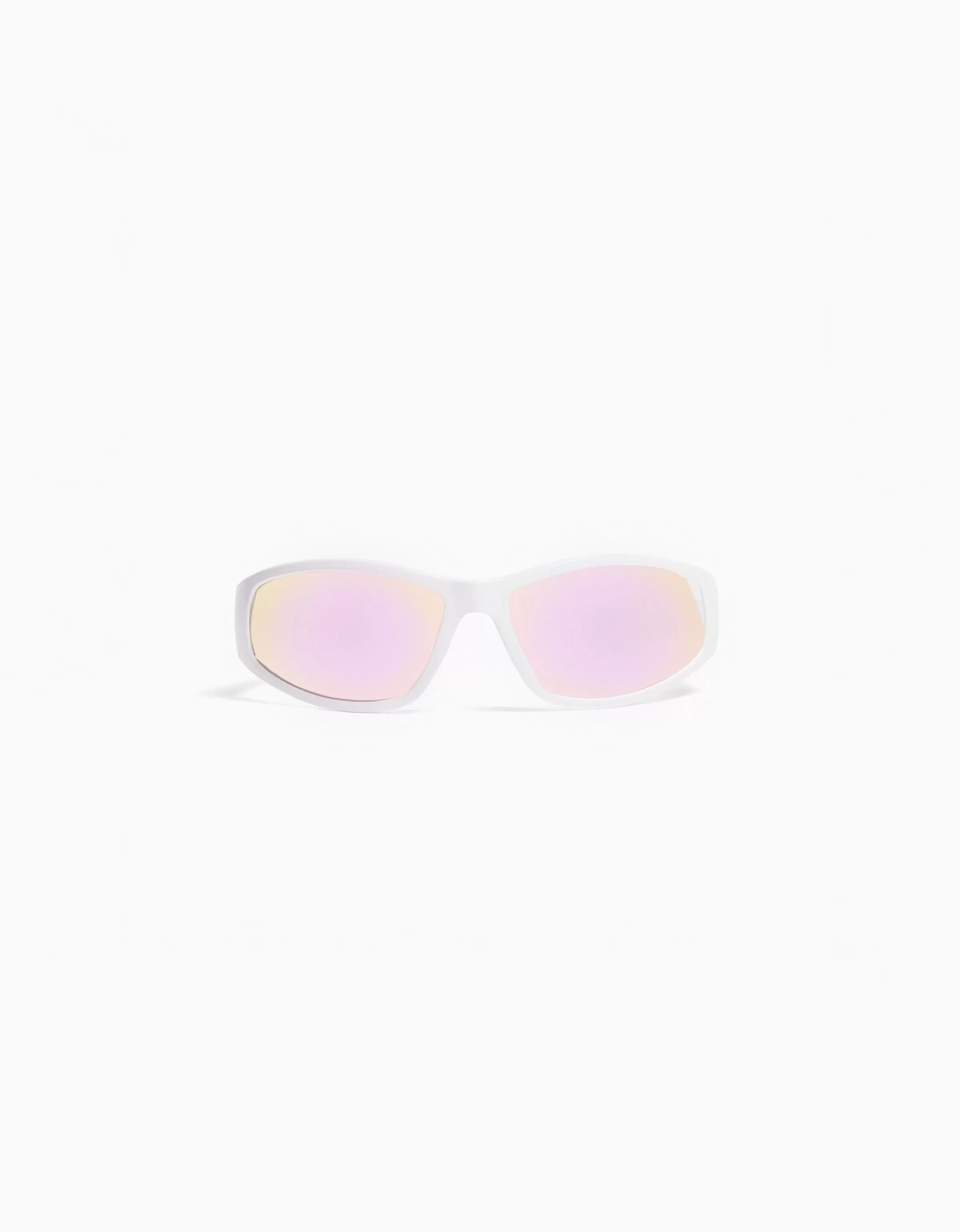 BERSHKA Lunettes*Lunettes cycling colorées Blanc