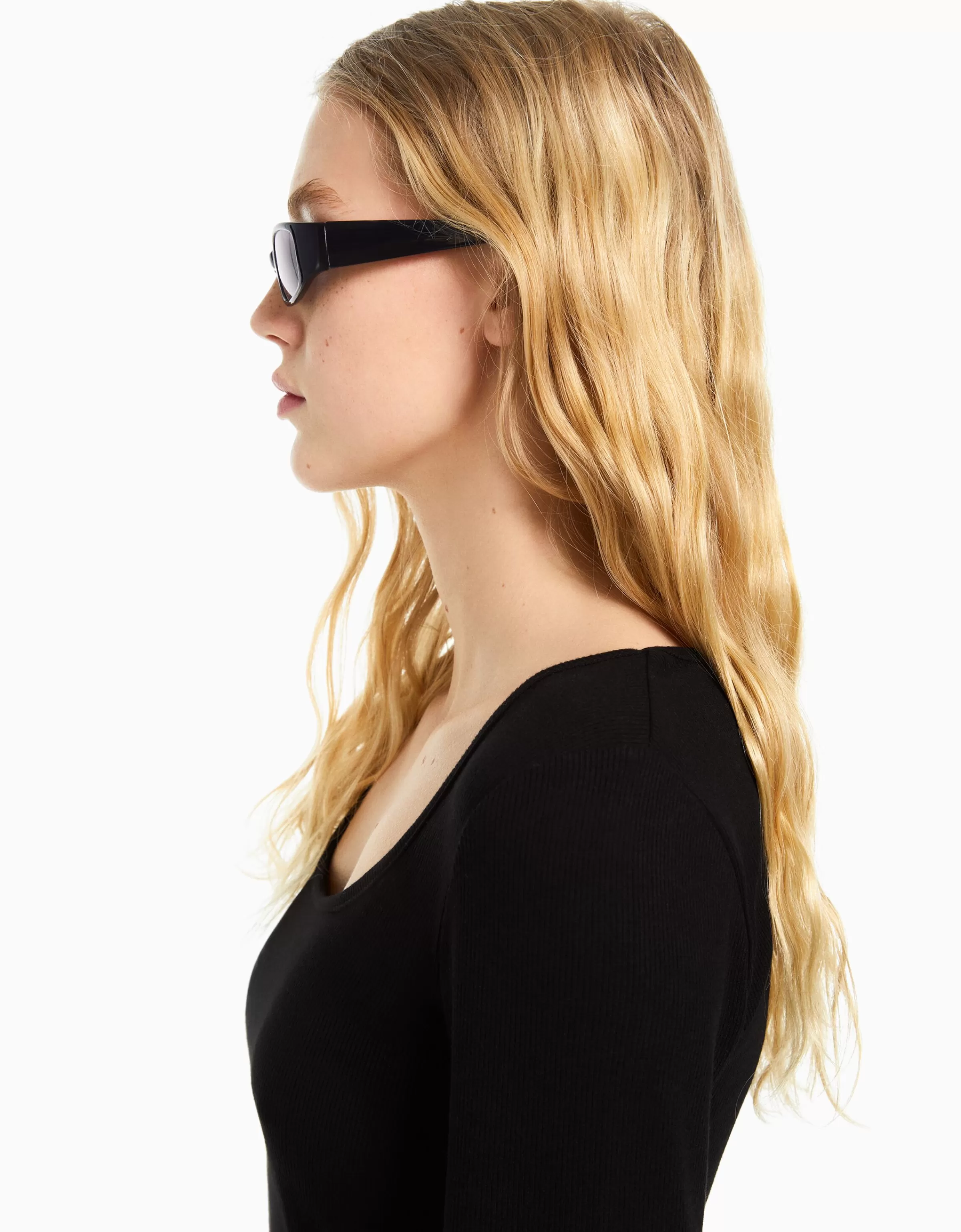 BERSHKA Lunettes*Lunettes de soleil Noir