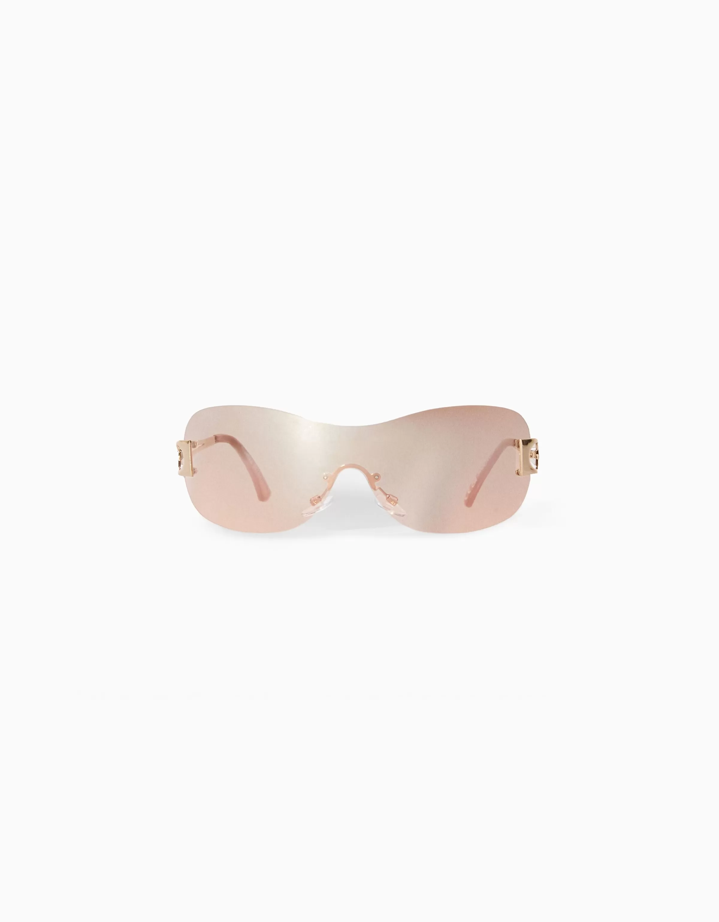 BERSHKA Lunettes*Lunettes de soleil monoverre Rose