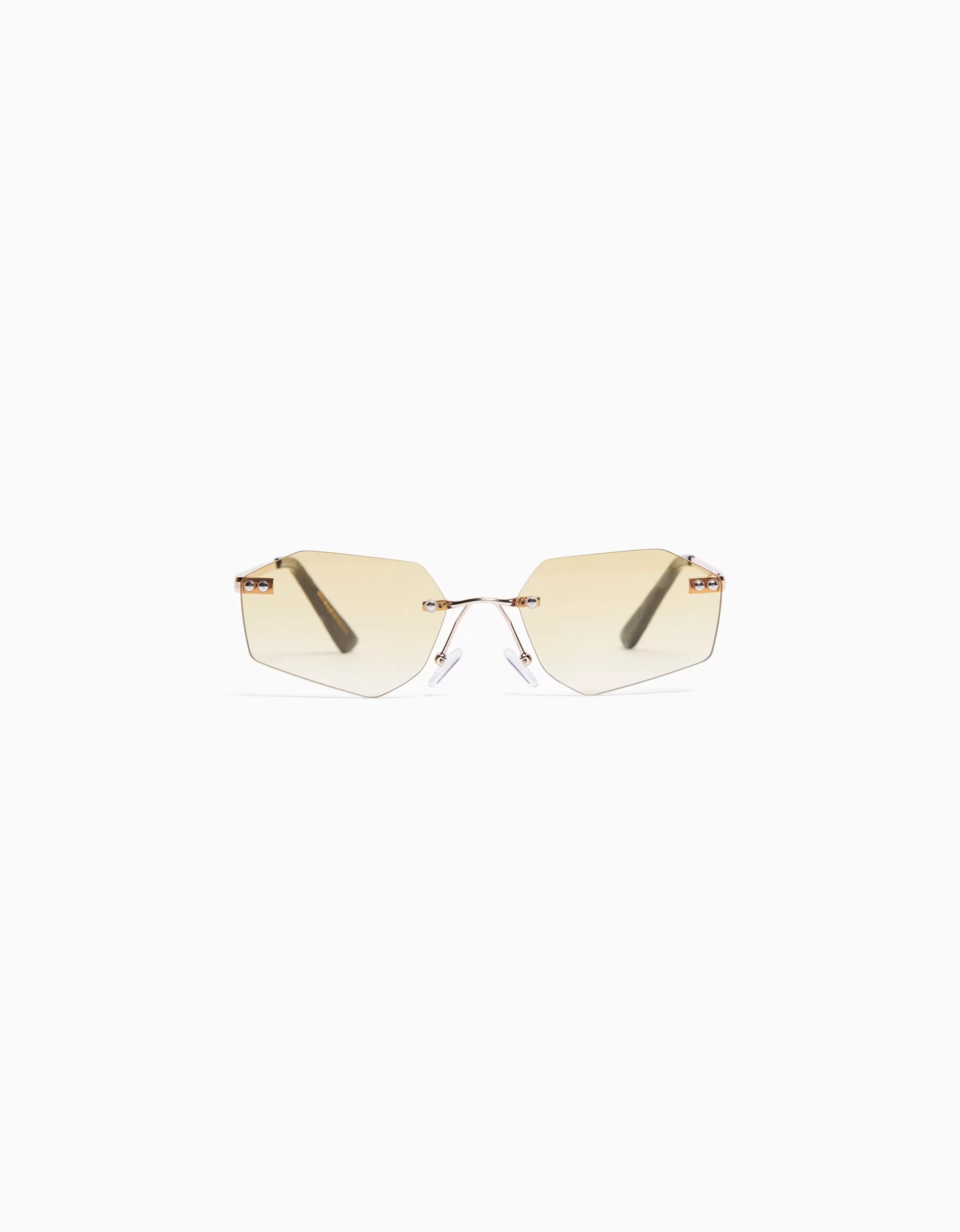 BERSHKA Lunettes*Lunettes de soleil sans monture Orange