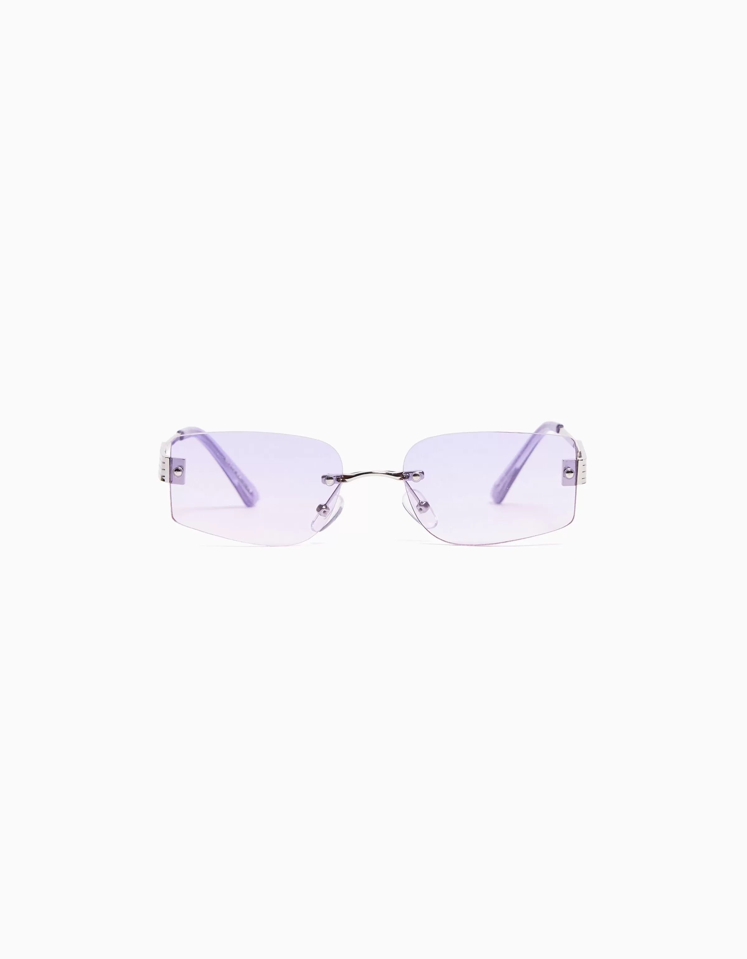 BERSHKA Lunettes*Lunettes de soleil sans monture détail Violet