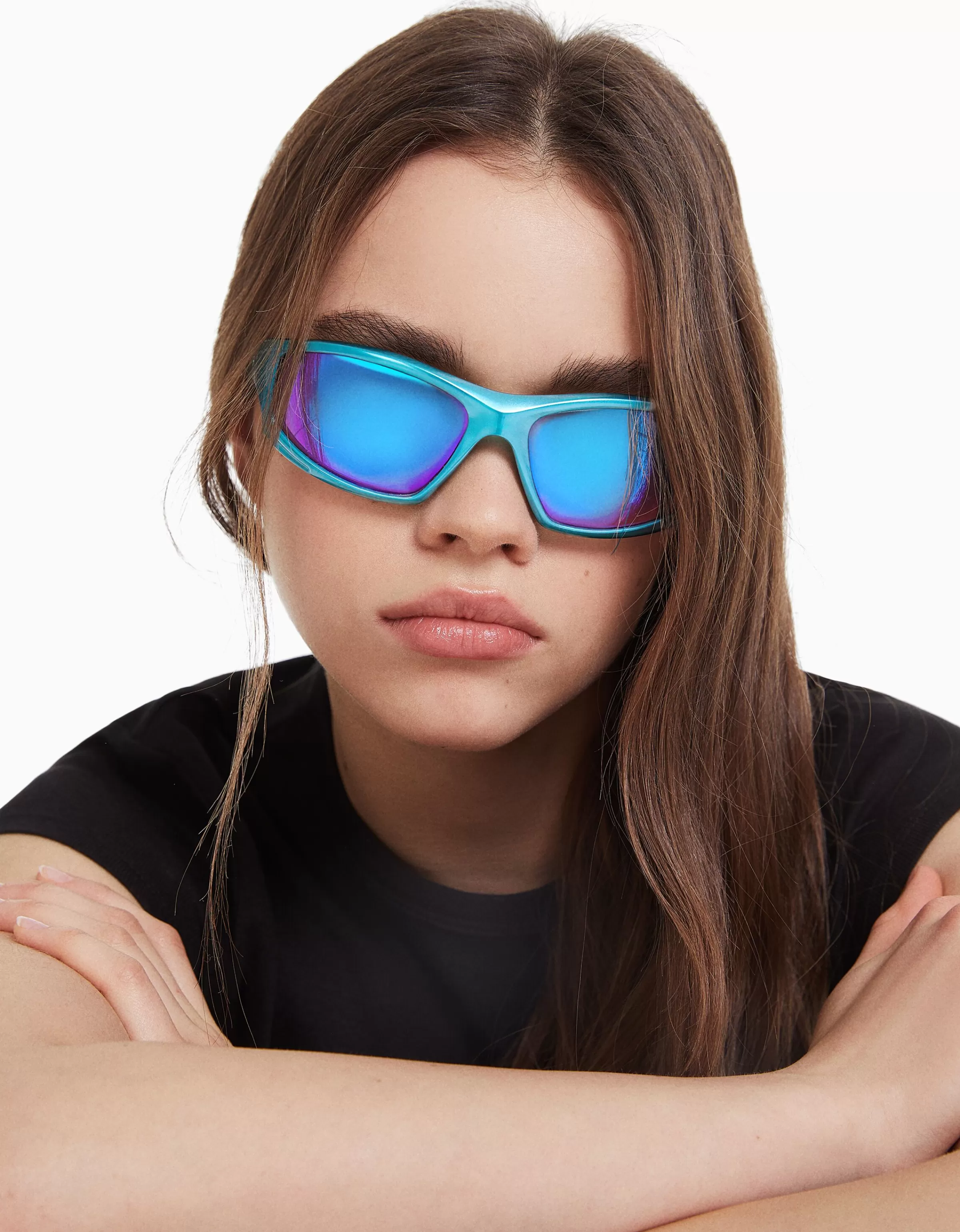 BERSHKA Lunettes*Lunettes vélo Bleu