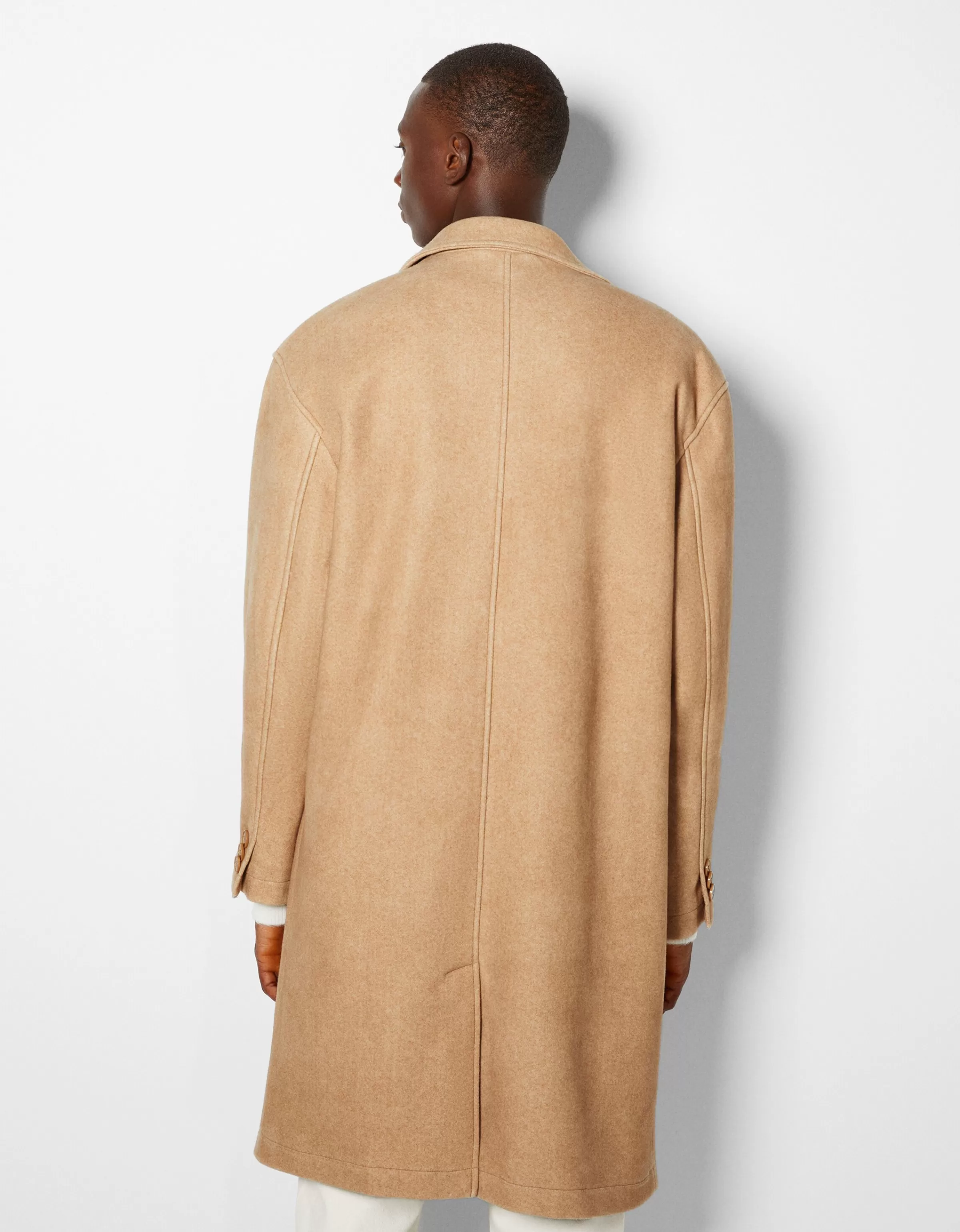 BERSHKA Blousons et manteaux*Manteau confort Camel