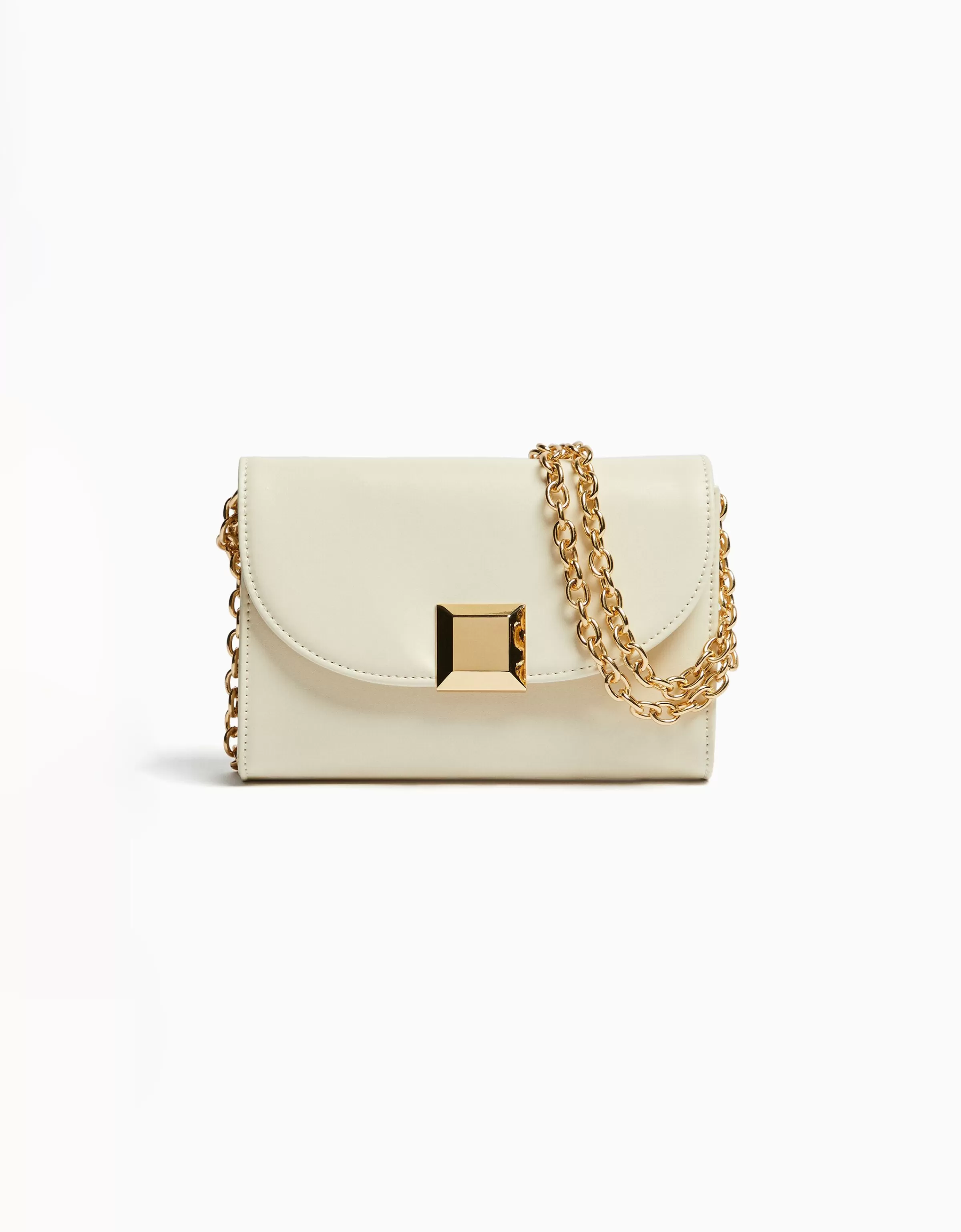 BERSHKA Tout voir*Mini-sac épaule carré détail Écru