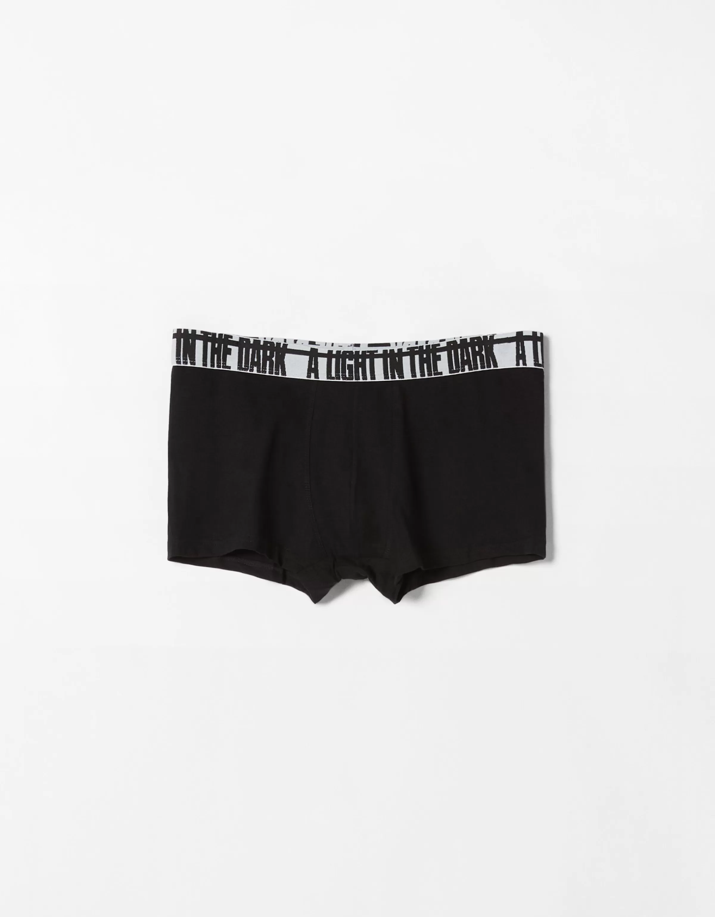 BERSHKA Underwear*Pack 3 boxers lettering Noir