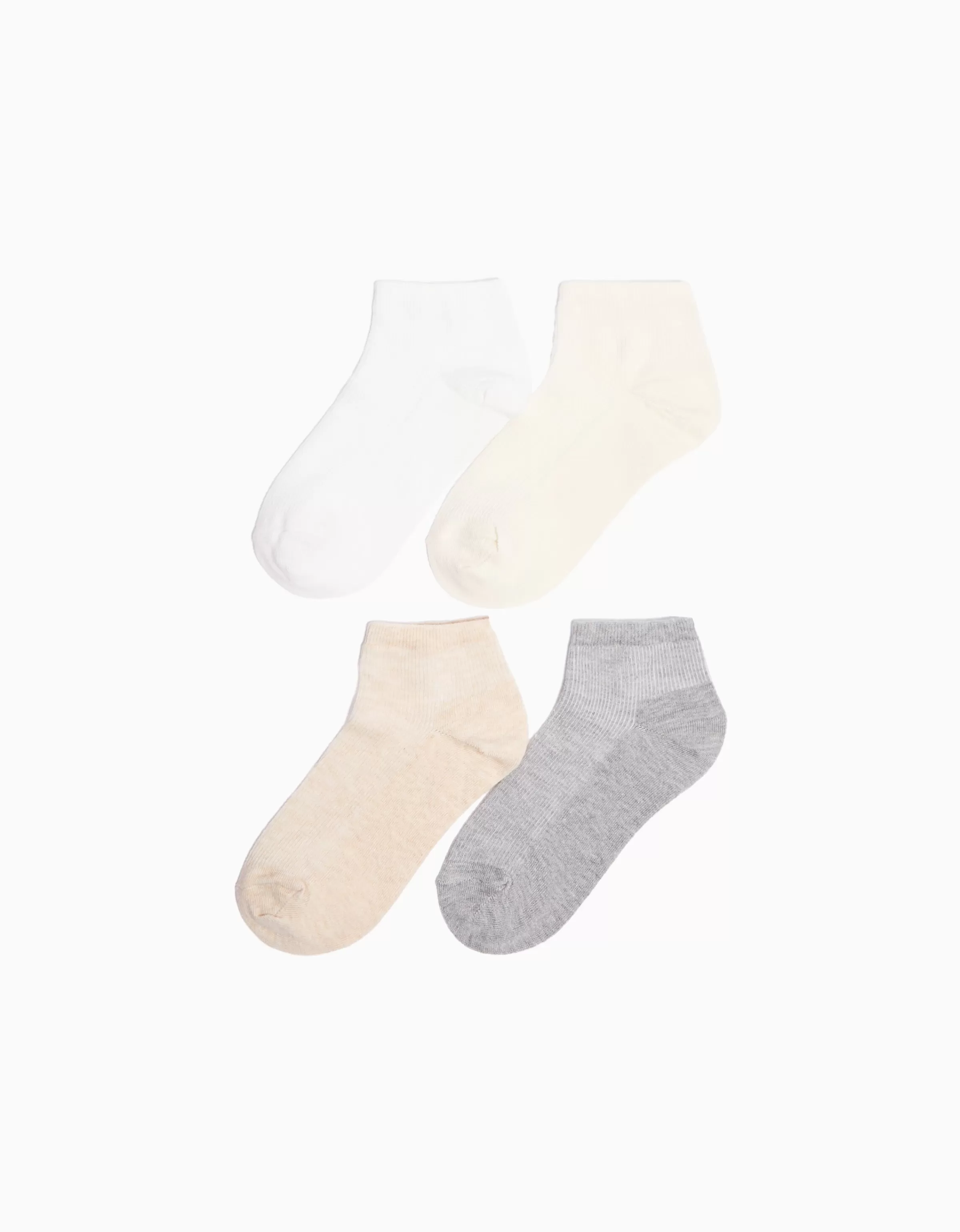 BERSHKA Chaussettes*Pack de 4 paires de socquettes Sable