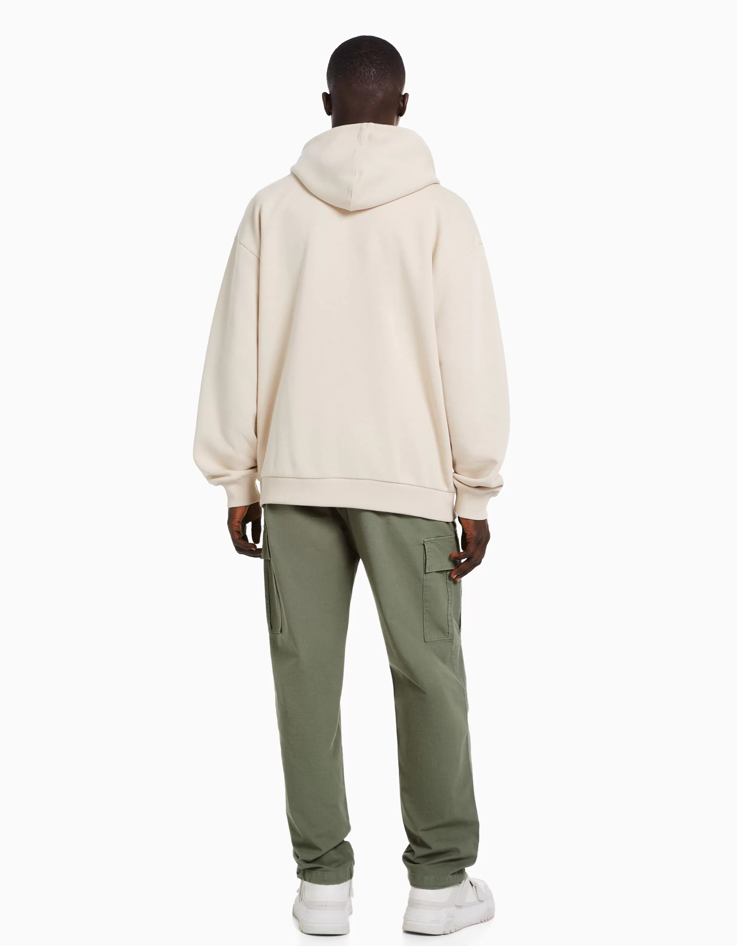 BERSHKA Vêtements*Pantalon cargo stoppeurs Kaki