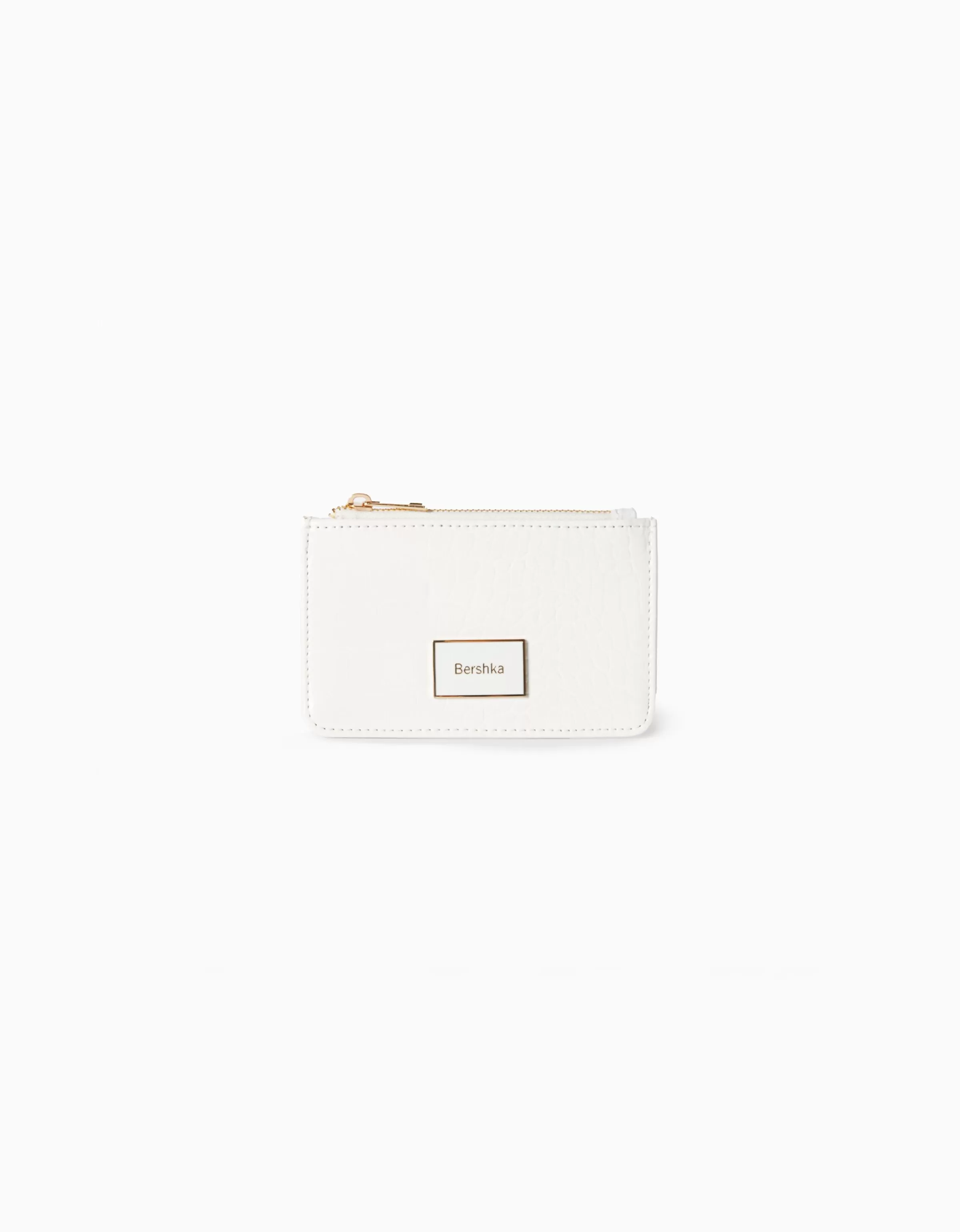 BERSHKA Tout voir*Porte-cartes texturé Blanc