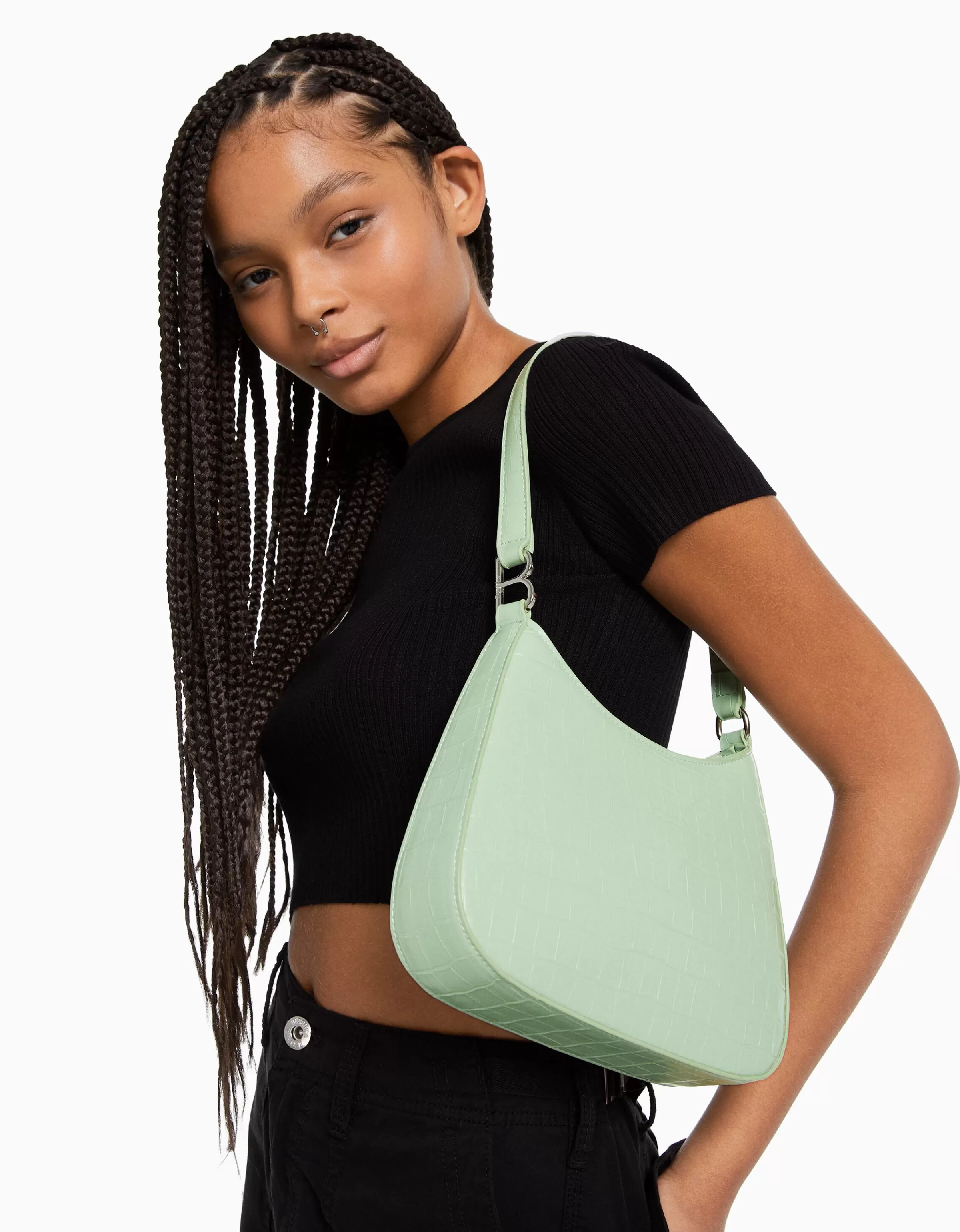 BERSHKA Tout voir*Sac anse Vert