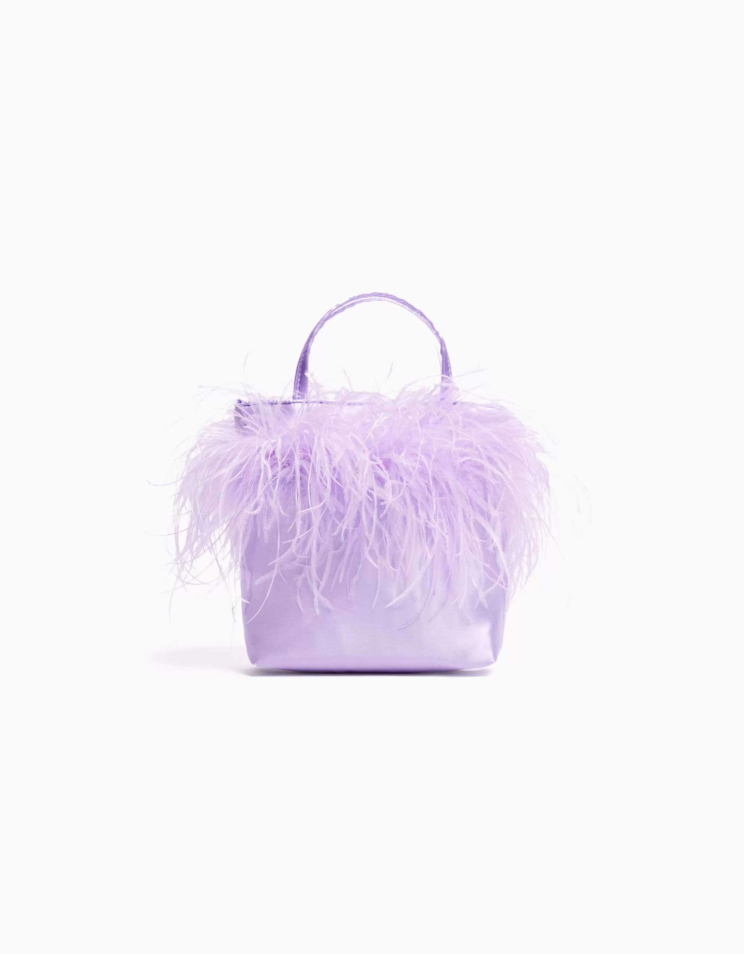 BERSHKA Tout voir*Sac anse plumes Violet