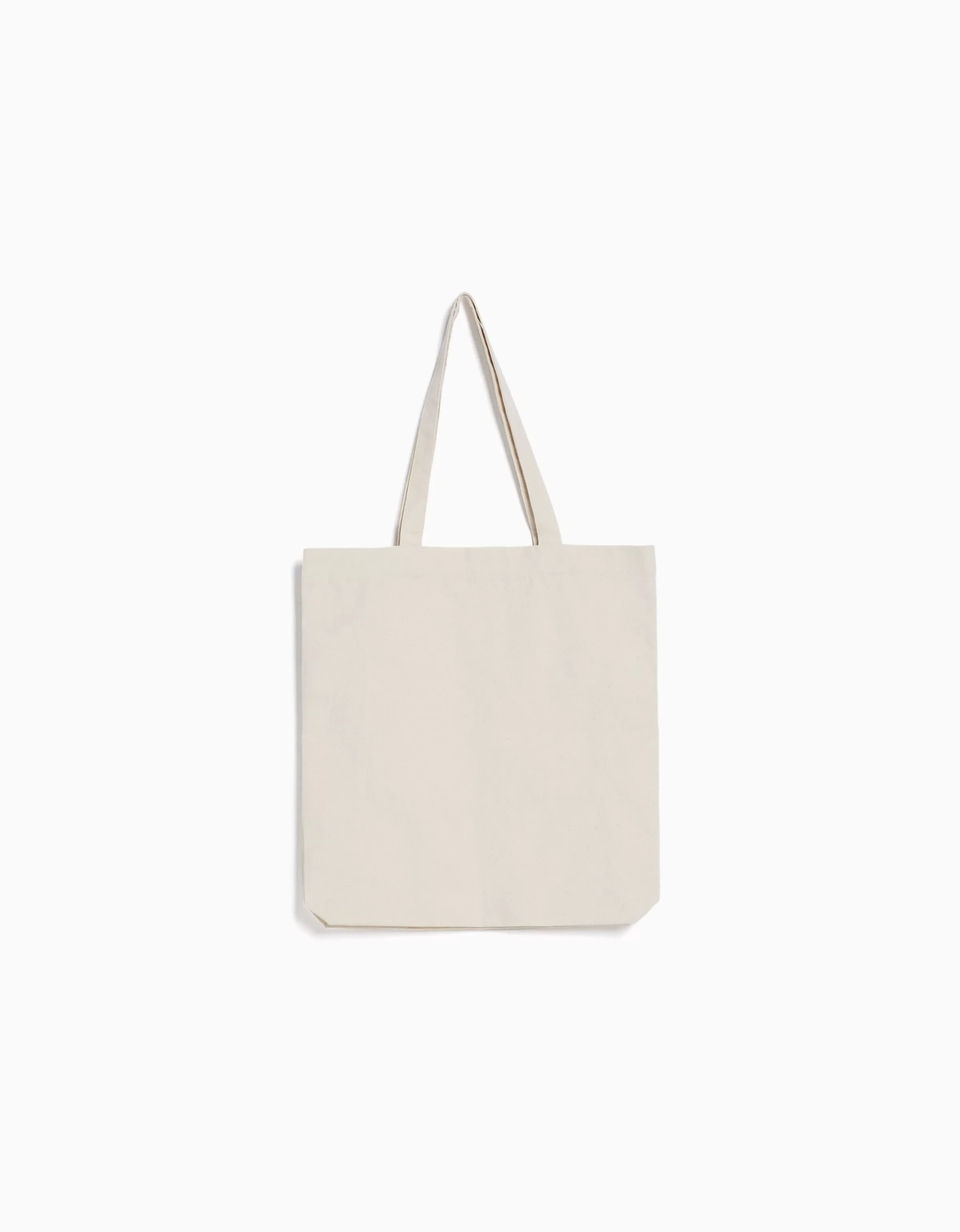 BERSHKA Best sellers*Sac cabas toile imprimé Écru