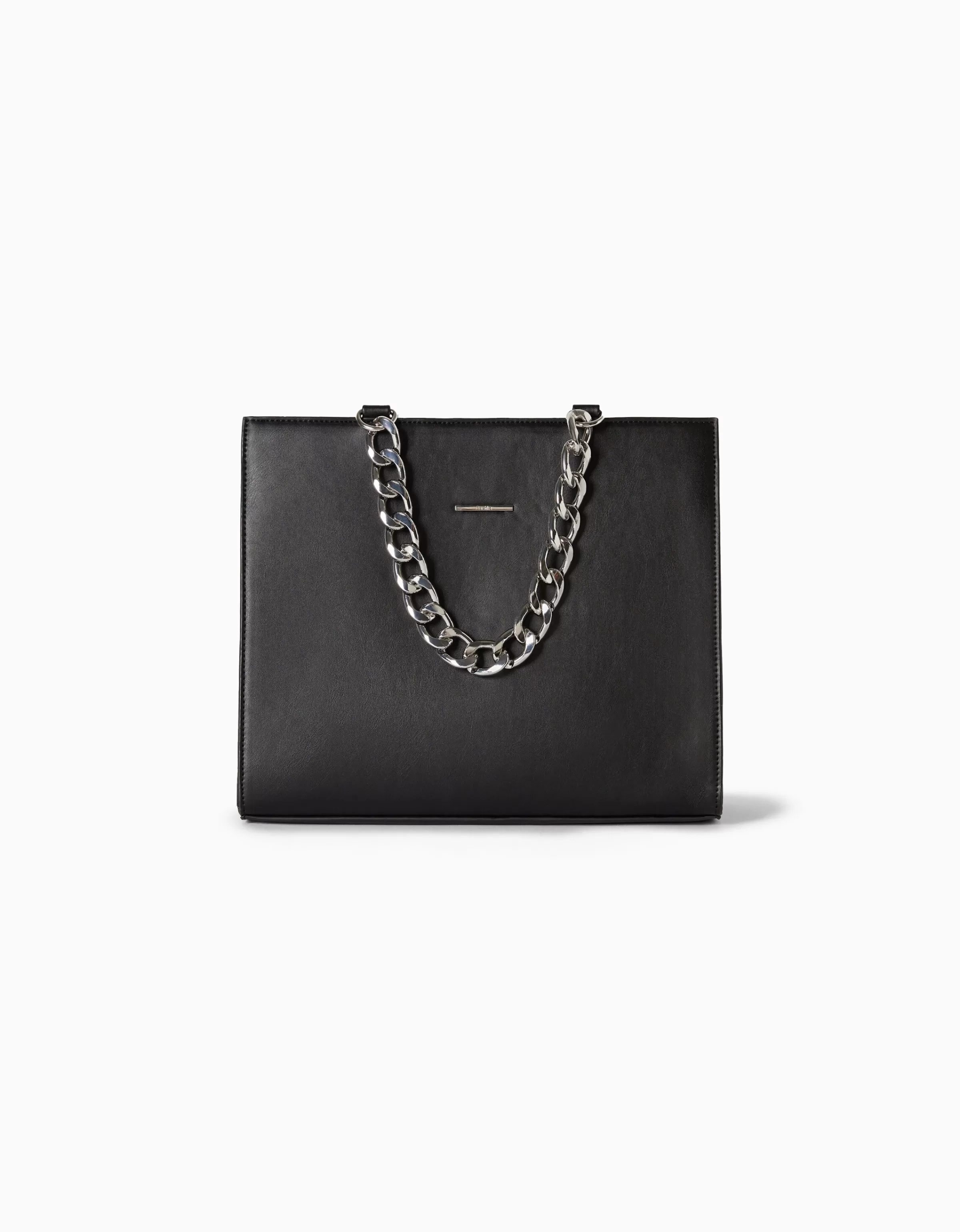 BERSHKA Tout voir*Sac chaîne chunky Noir