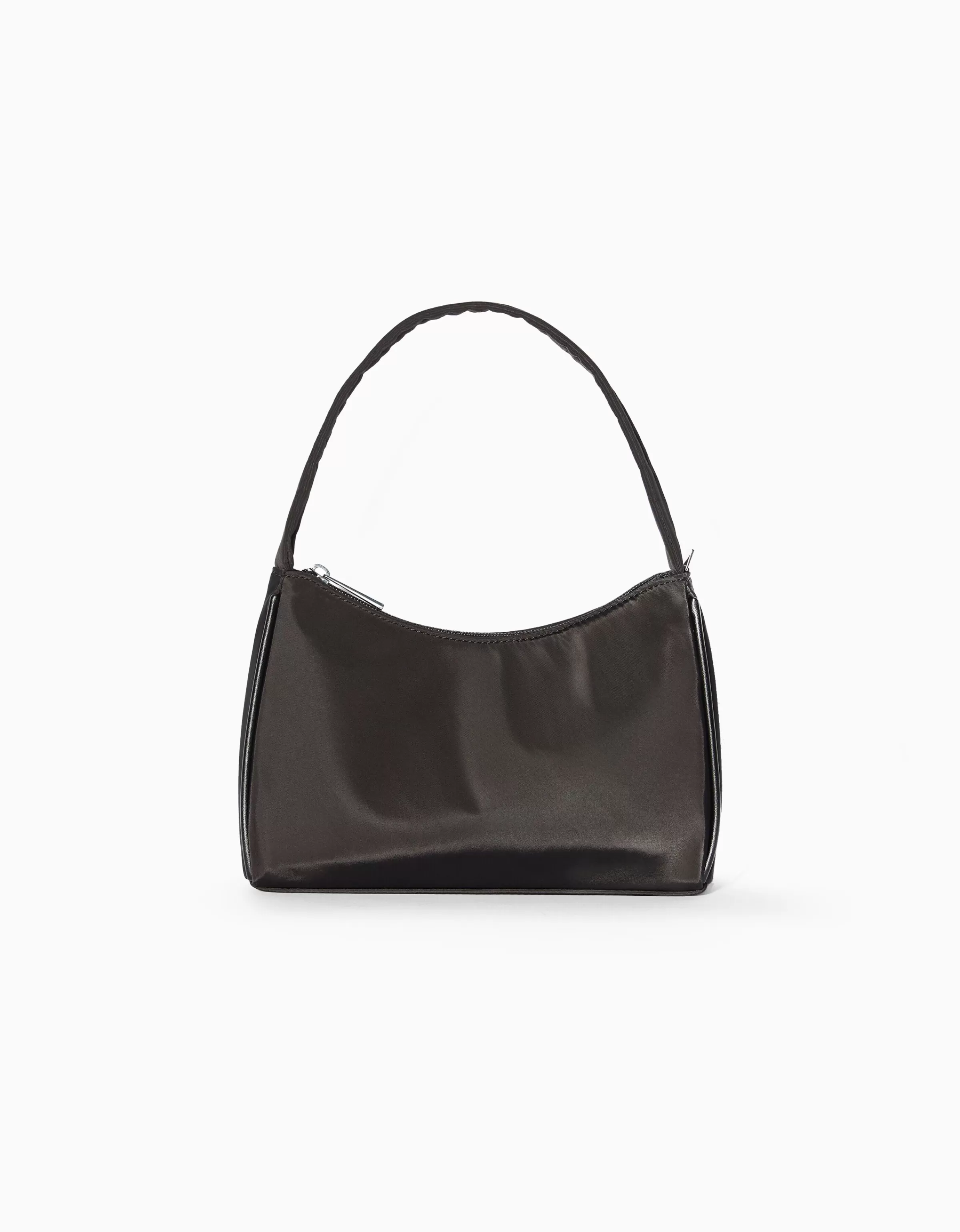 BERSHKA Join Life*Sac porté épaule tissu Noir