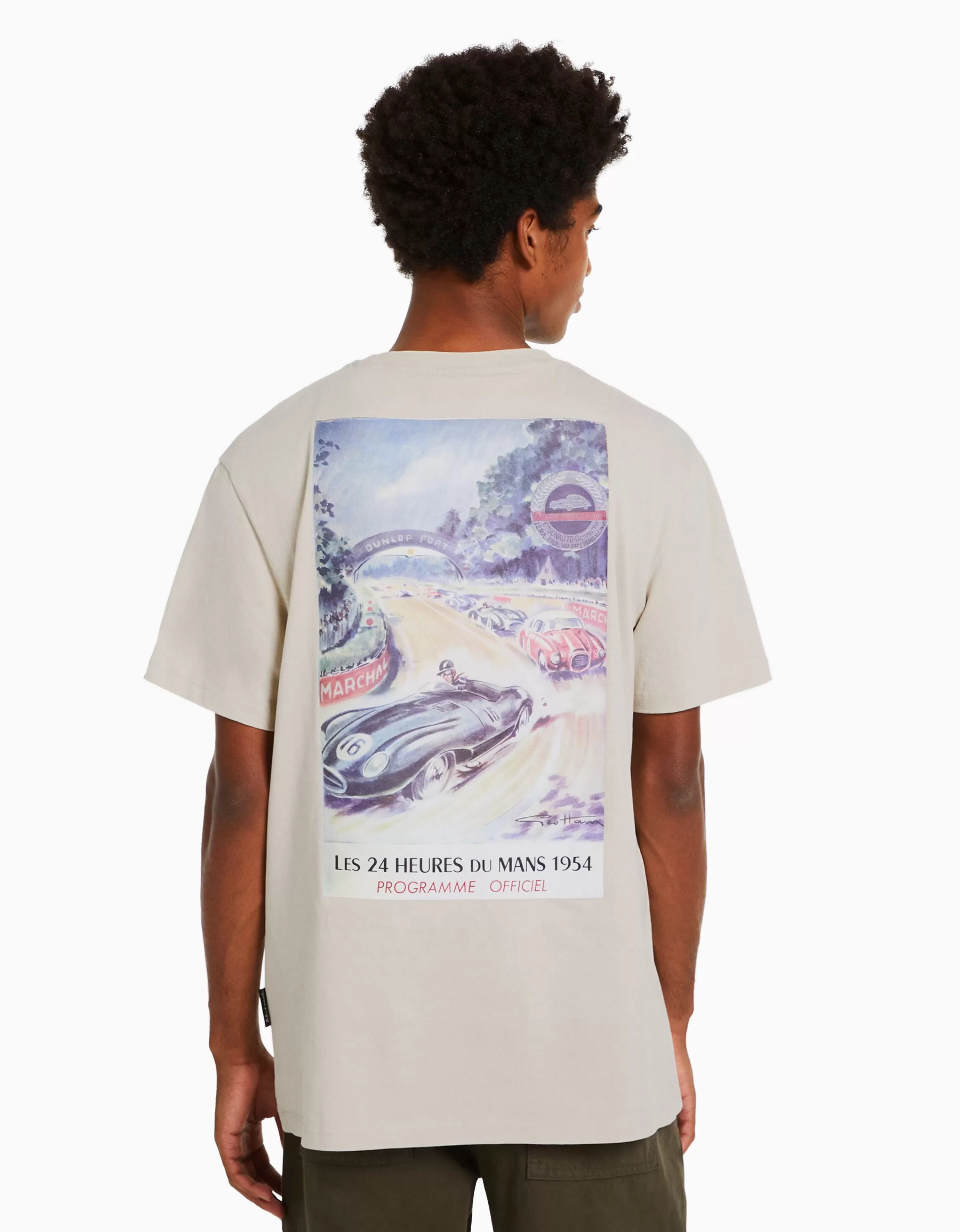 BERSHKA Collaborations®*T-shirt manches courtes regular fit 24h LE MANS Camel