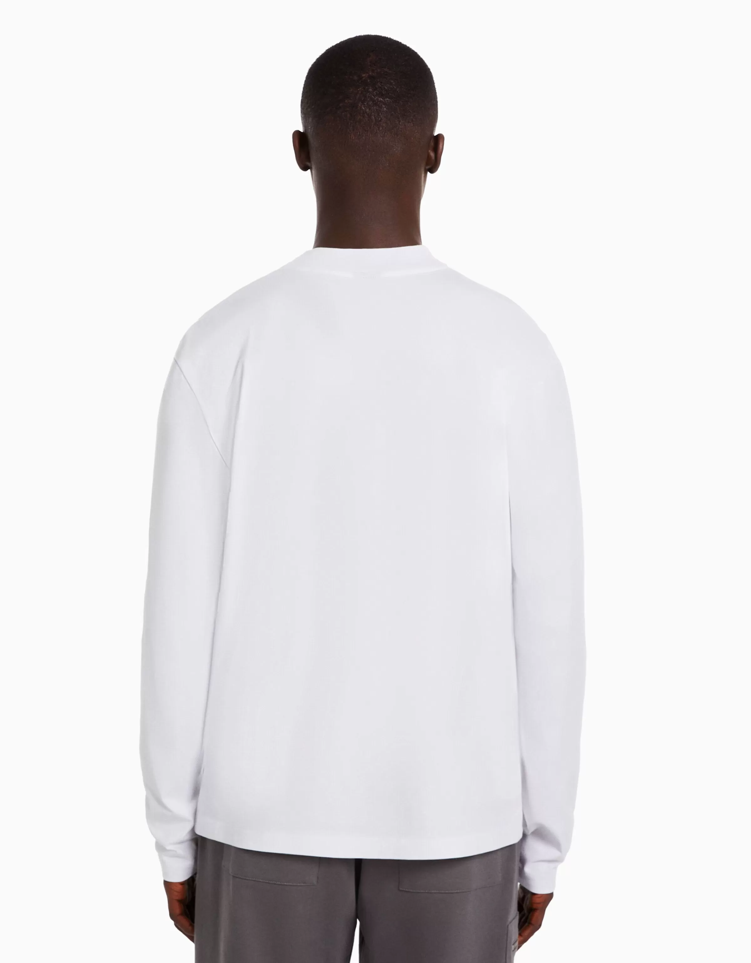 BERSHKA Join Life*T-shirt manches longues col cheminée Blanc